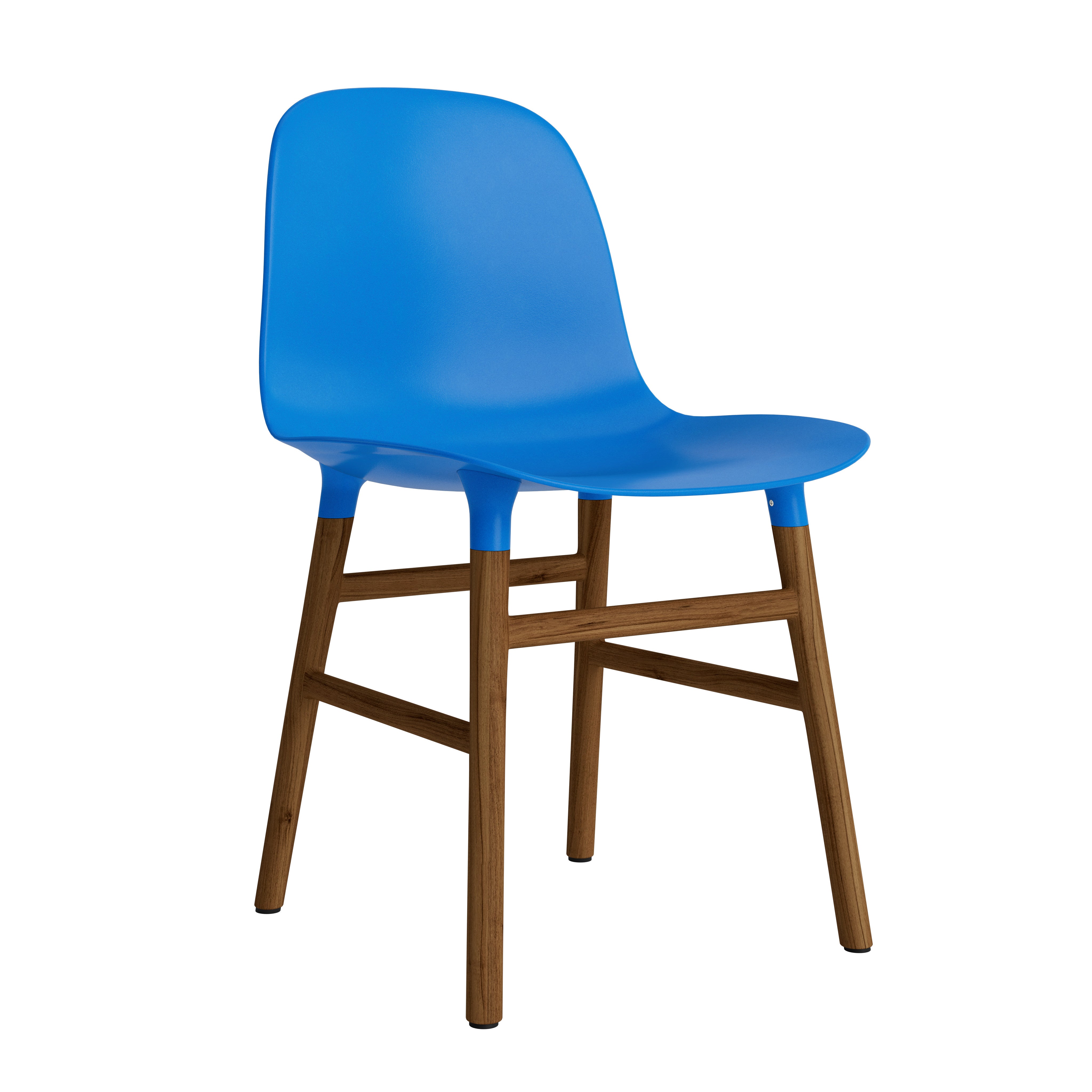 Chair Blue forms with a nutty base