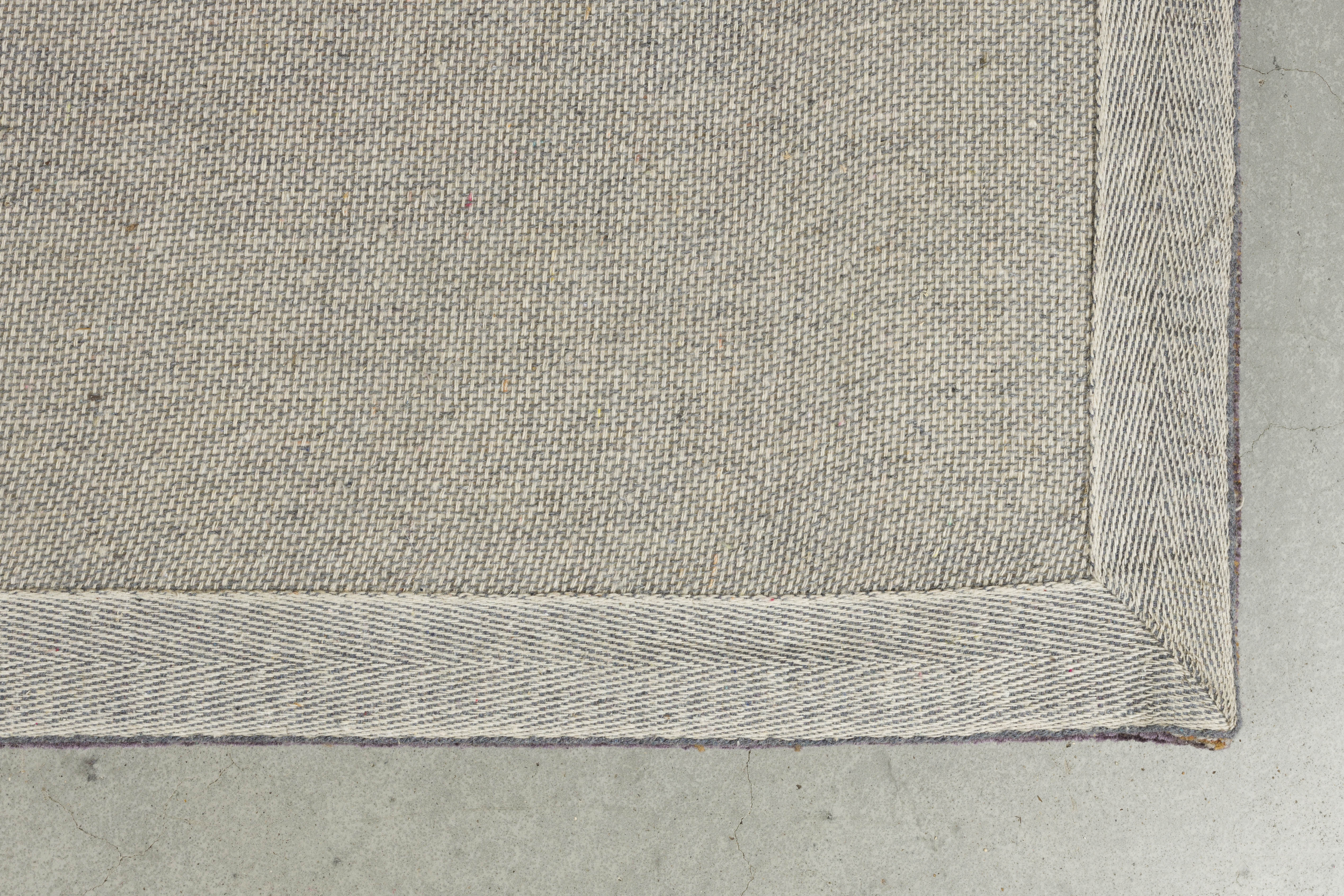 BASHMIRA rug in orange with brown