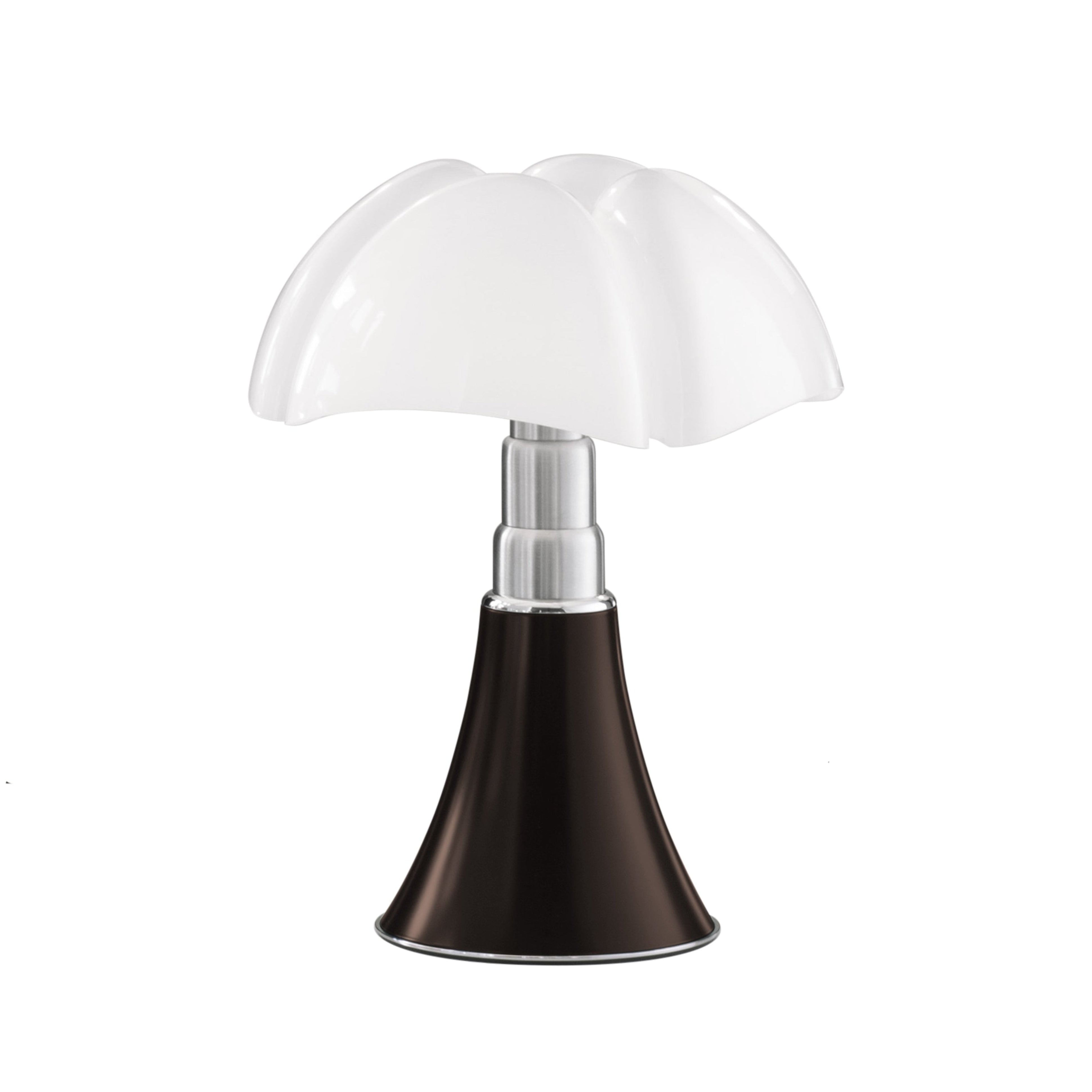 MINIPIPISTRELLO Table Lamp with Opal Shade and Brown Base
