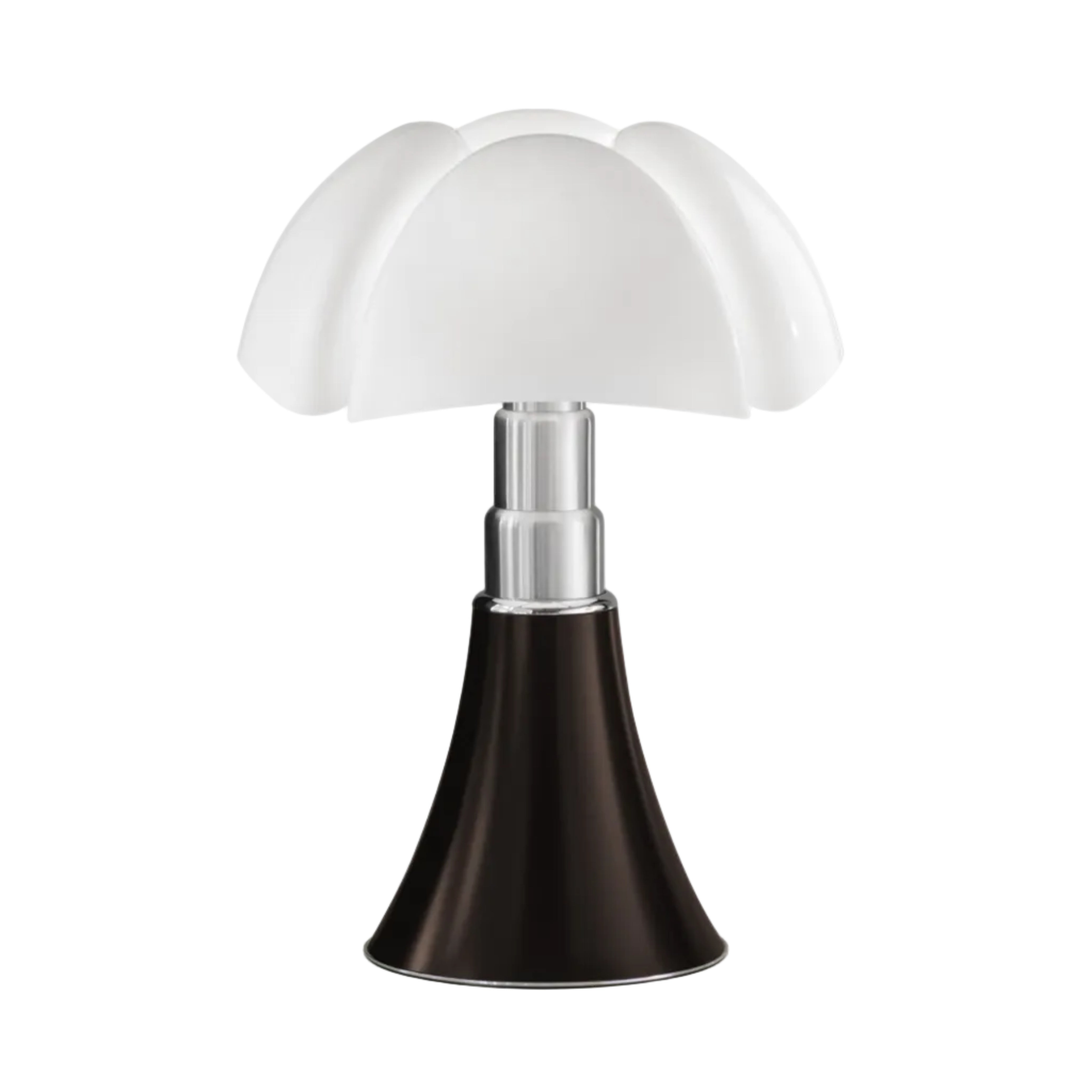 PIPISTRELLO Table Lamp with Opal Shade and Brown Base