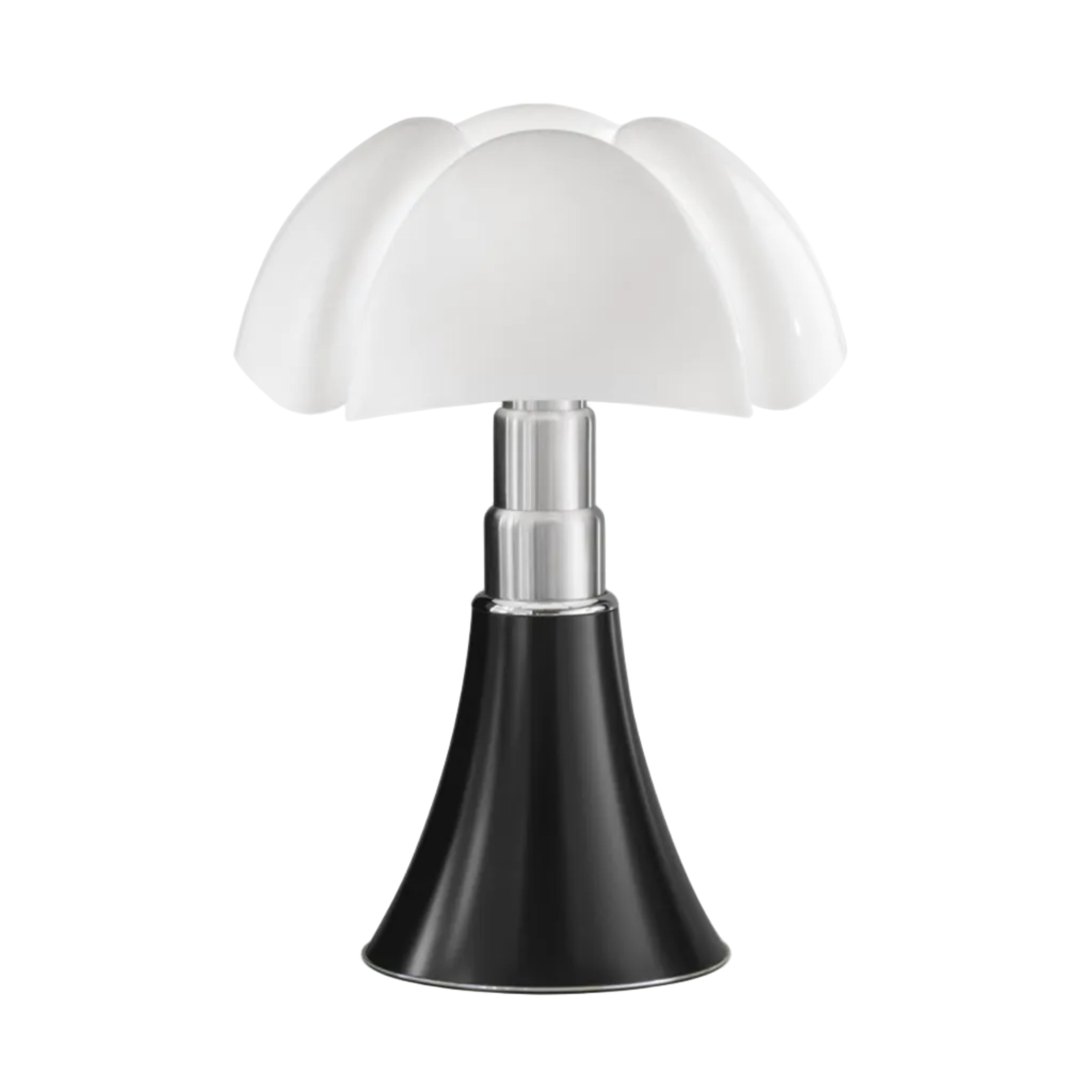 PIPISTRELLO Table Lamp with Opal Shade and Black Base