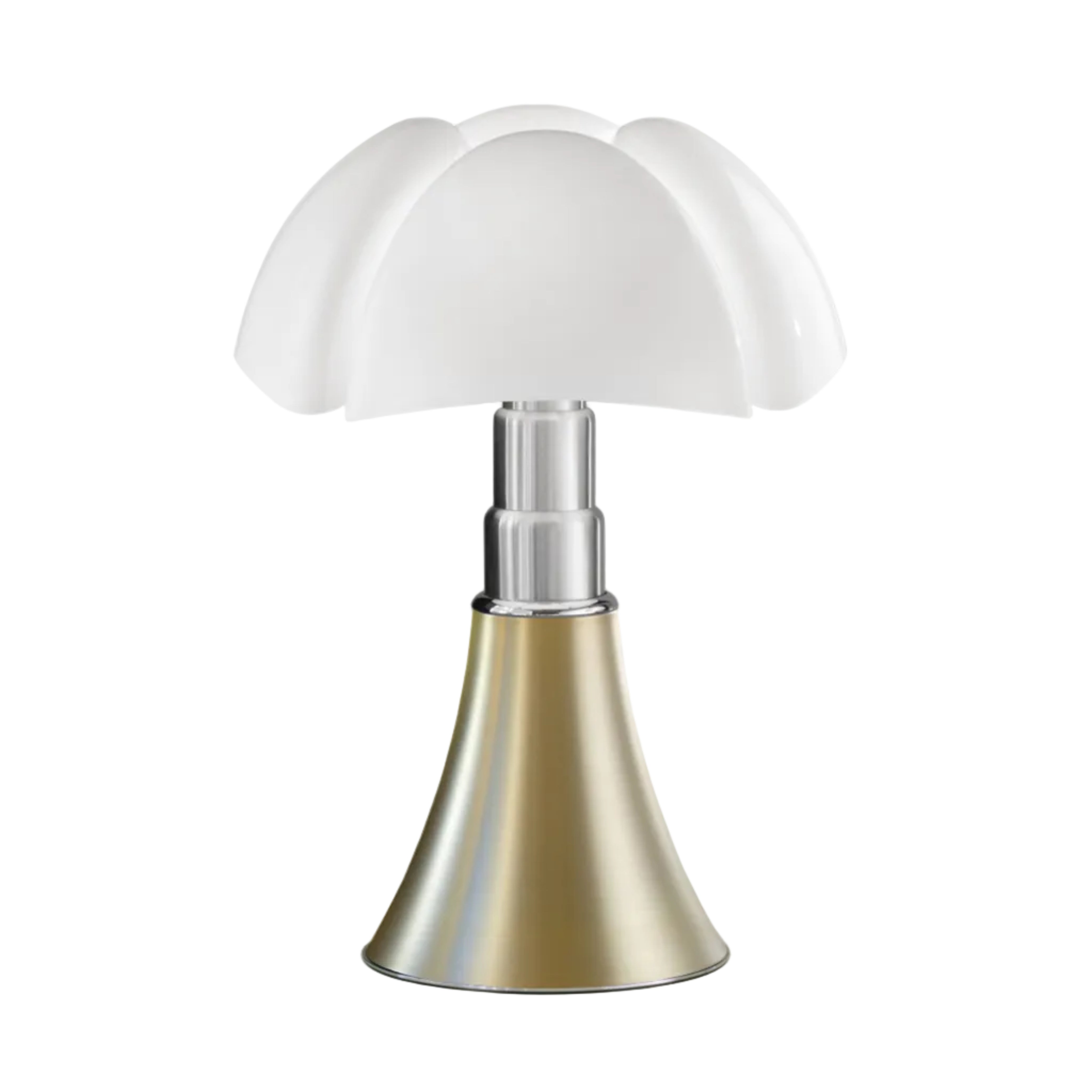 PIPISTRELLO Table Lamp with Opal Shade and Brass Base