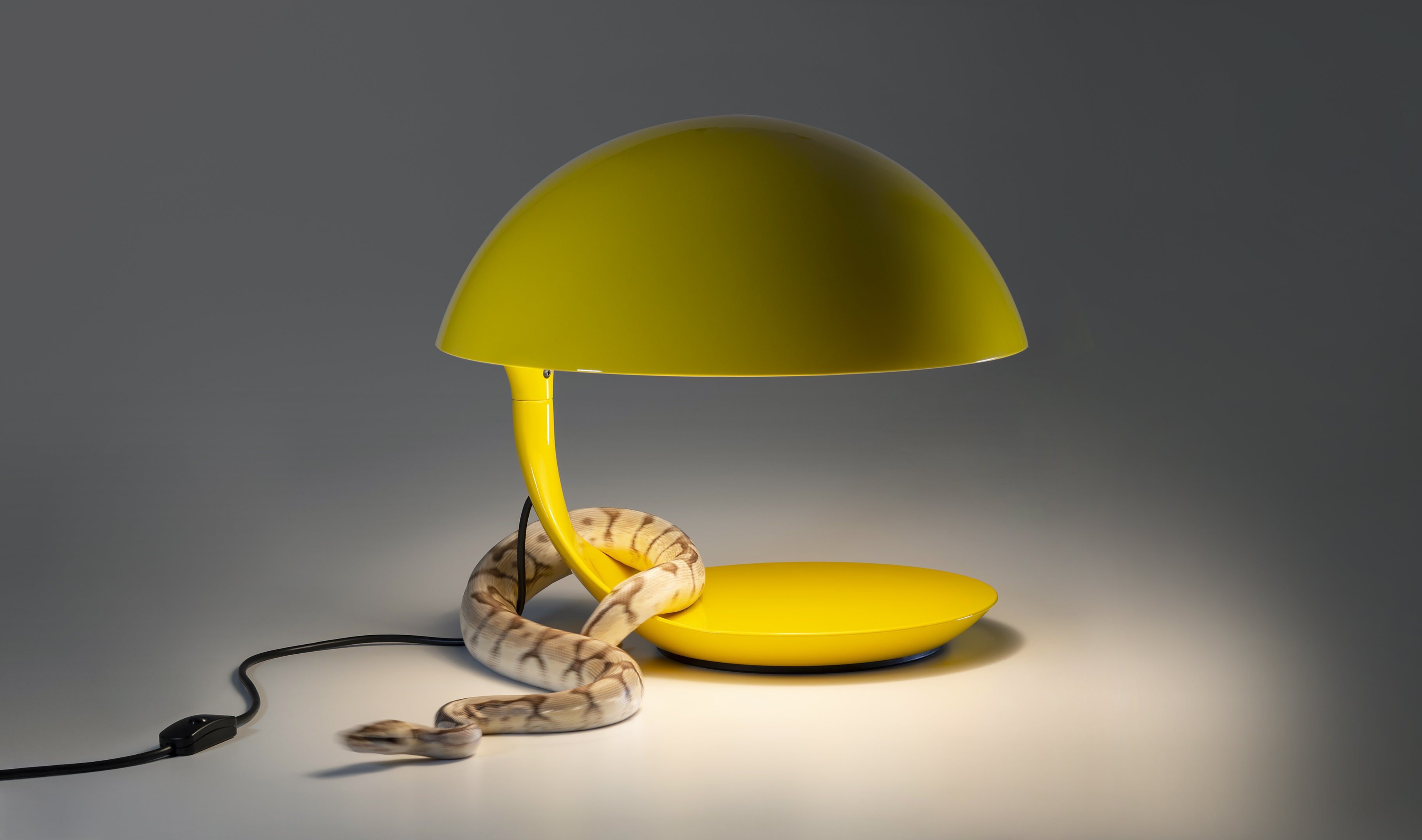 Cobra Table Lamp 100 in Glossy Yellow