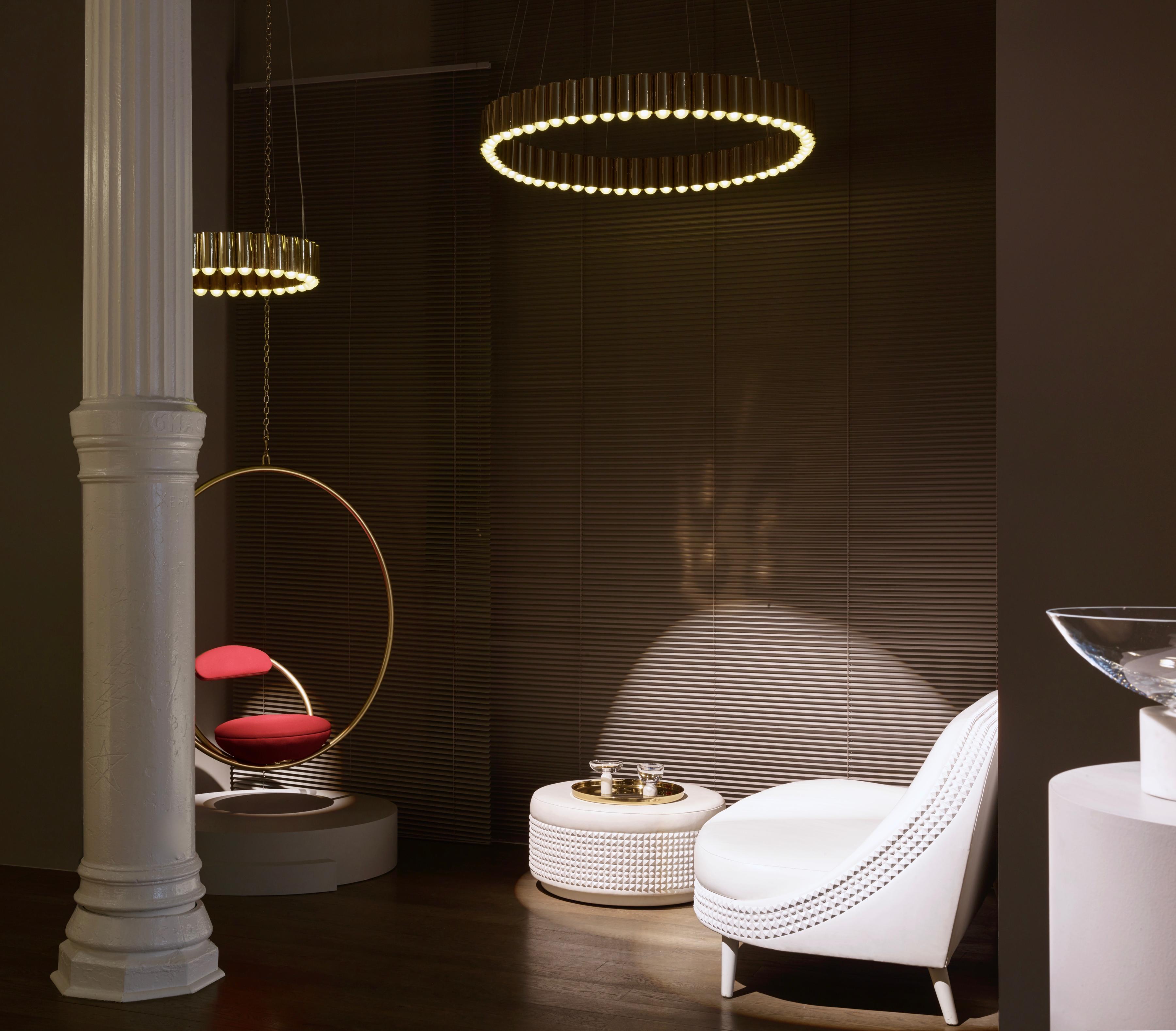 HANGING HOOP Red Hanging Chair with Black Finish
