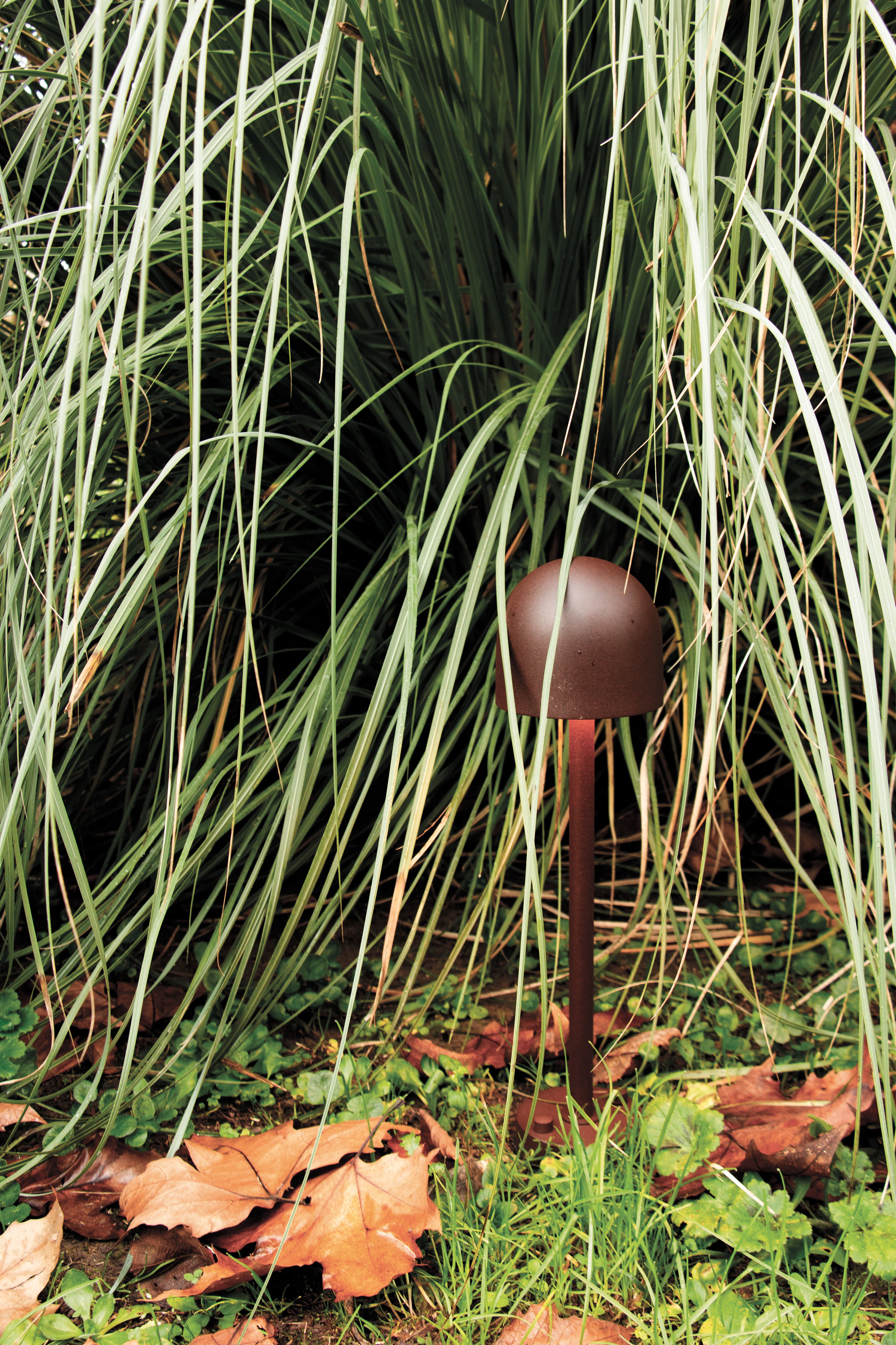 Outdoor floor lamp BOLETO brown