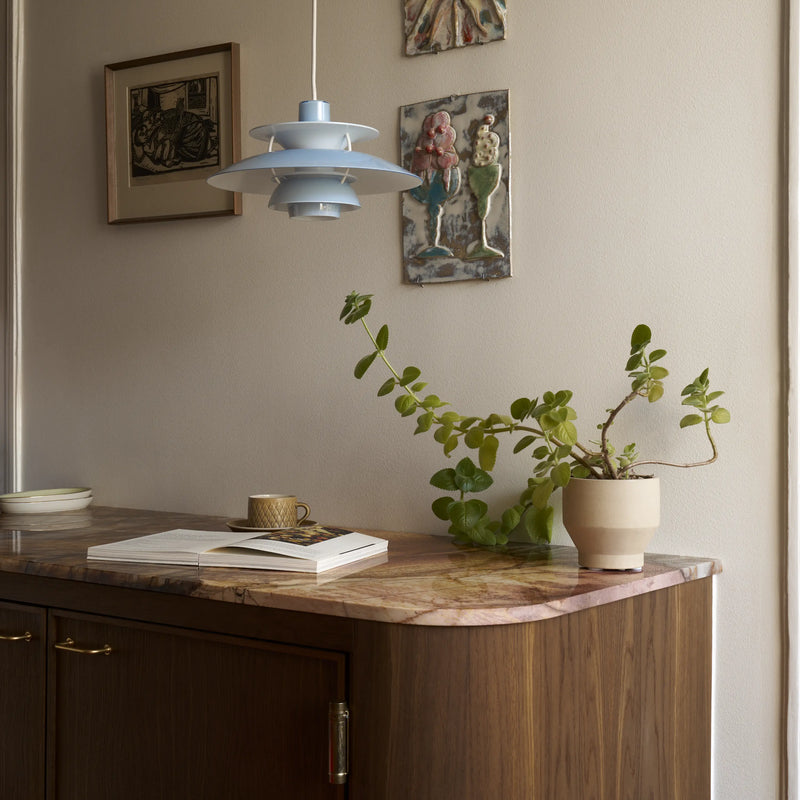Hanging lamp PH 5 OPAL blue