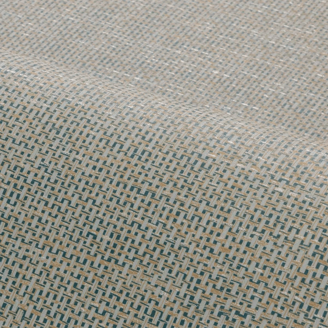 Tapeta imitująca rafię VANNORA - CÉLADON zielonoszary