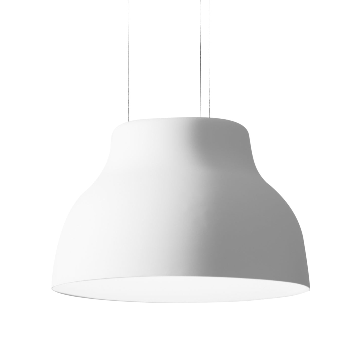 CICALA Pendant Lamp, embossed white