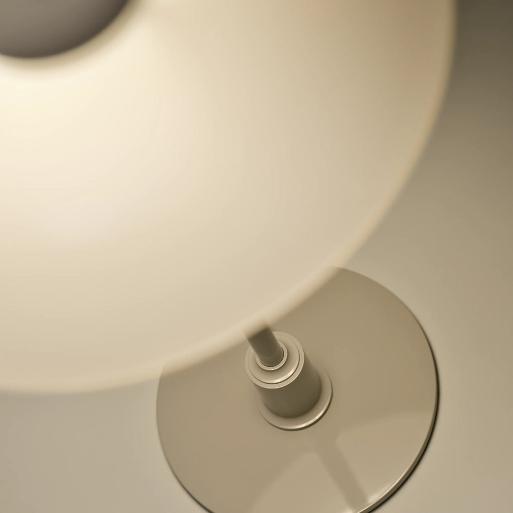 PH 2/1 Table Lamp in White with Beige Base