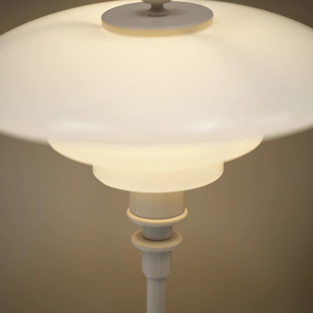 PH 2/1 Table Lamp in White with Beige Base