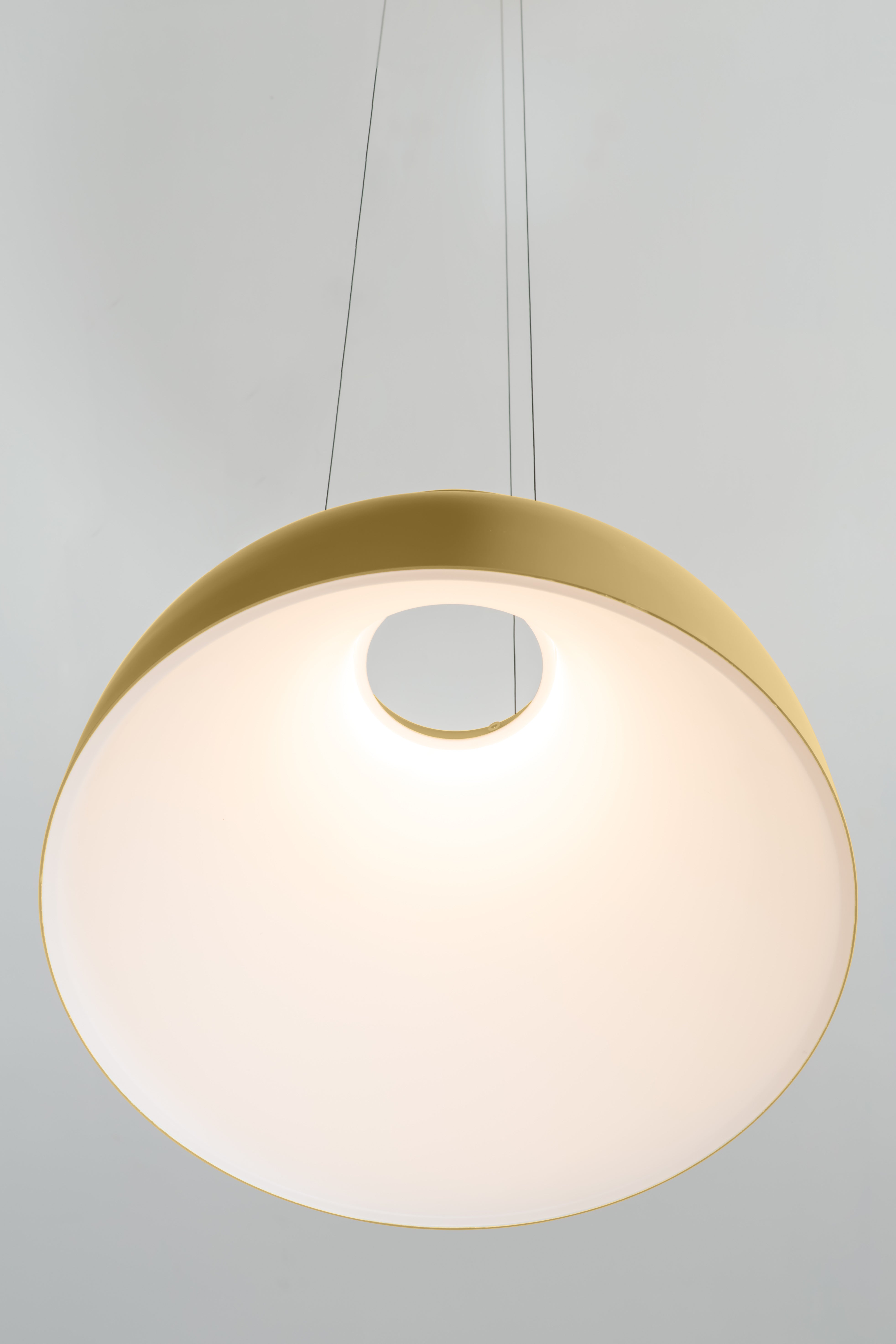 CICALA Pendant Lamp, embossed white