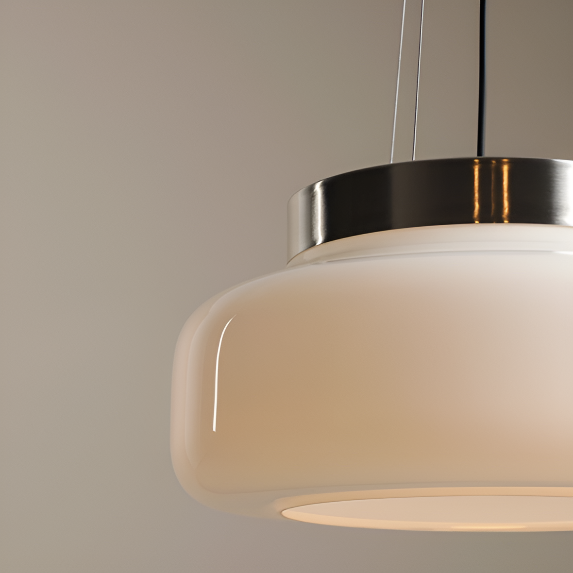 Cream bonbon hanging lamp