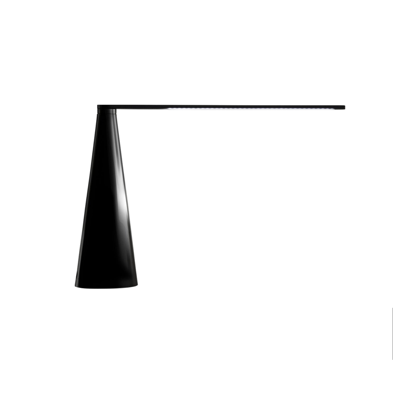 ELICA table lamp in glossy black