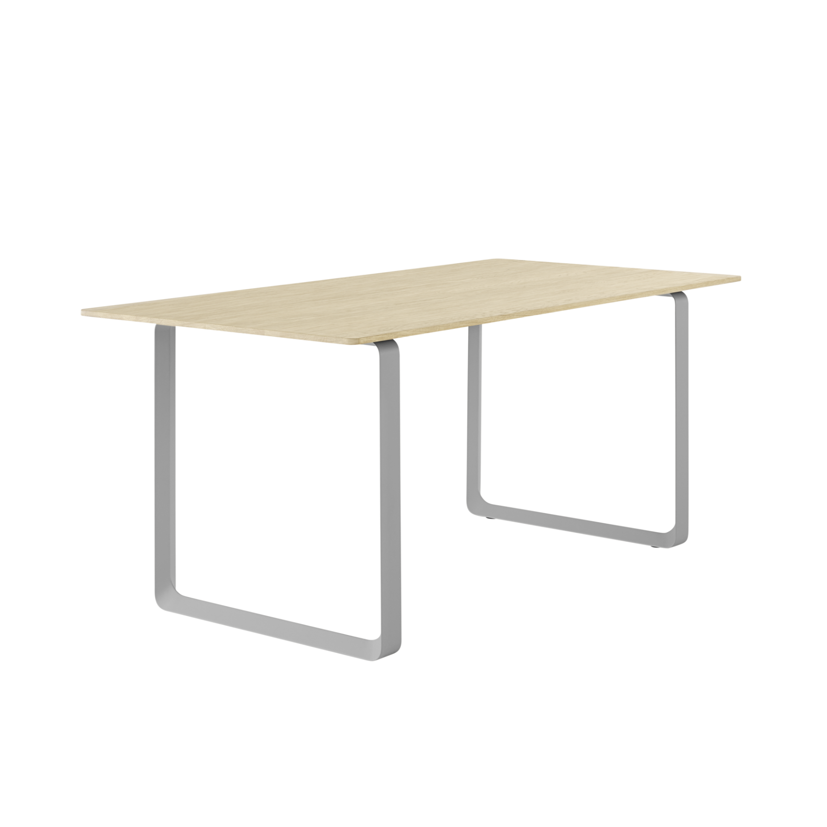 Table 70/70 oak wood with gray base