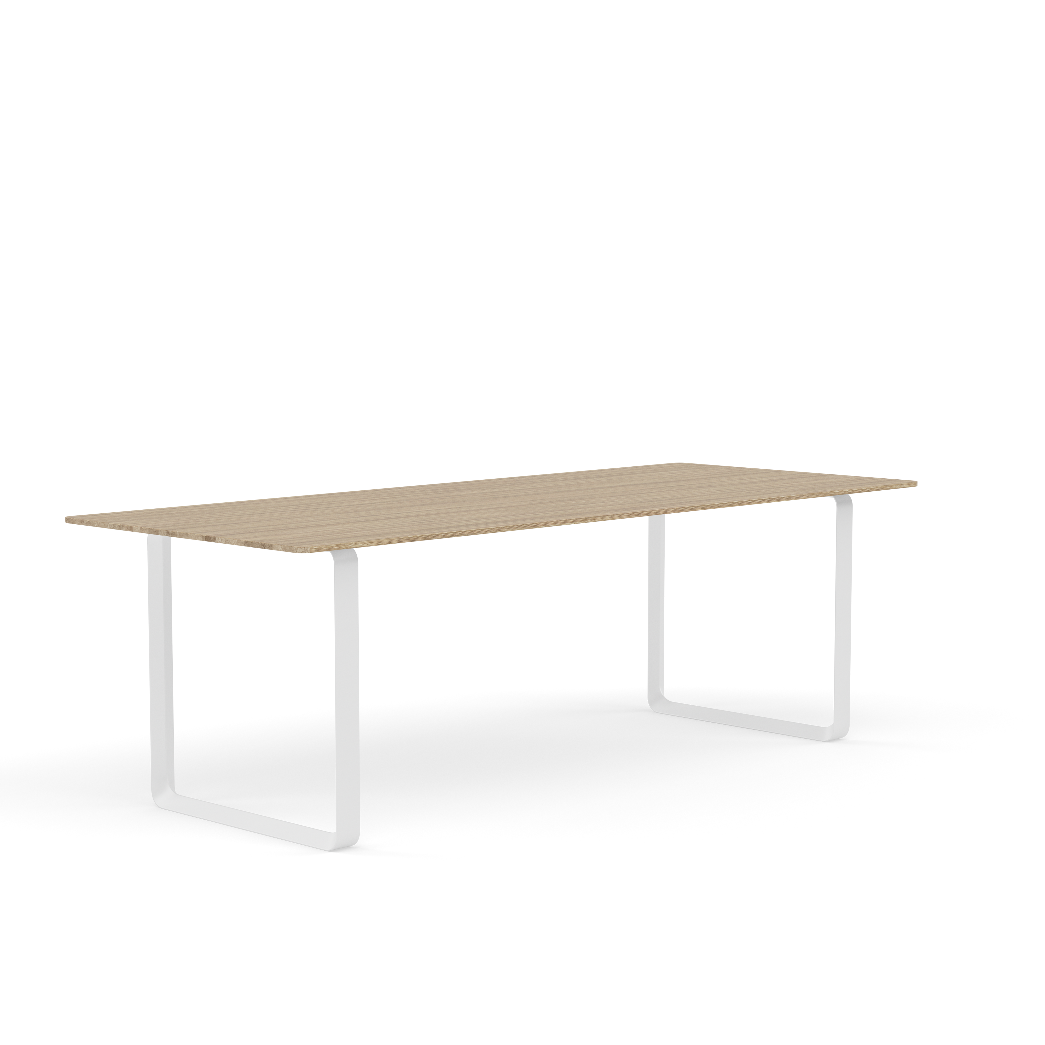 Table 70/70 oak wood with white base