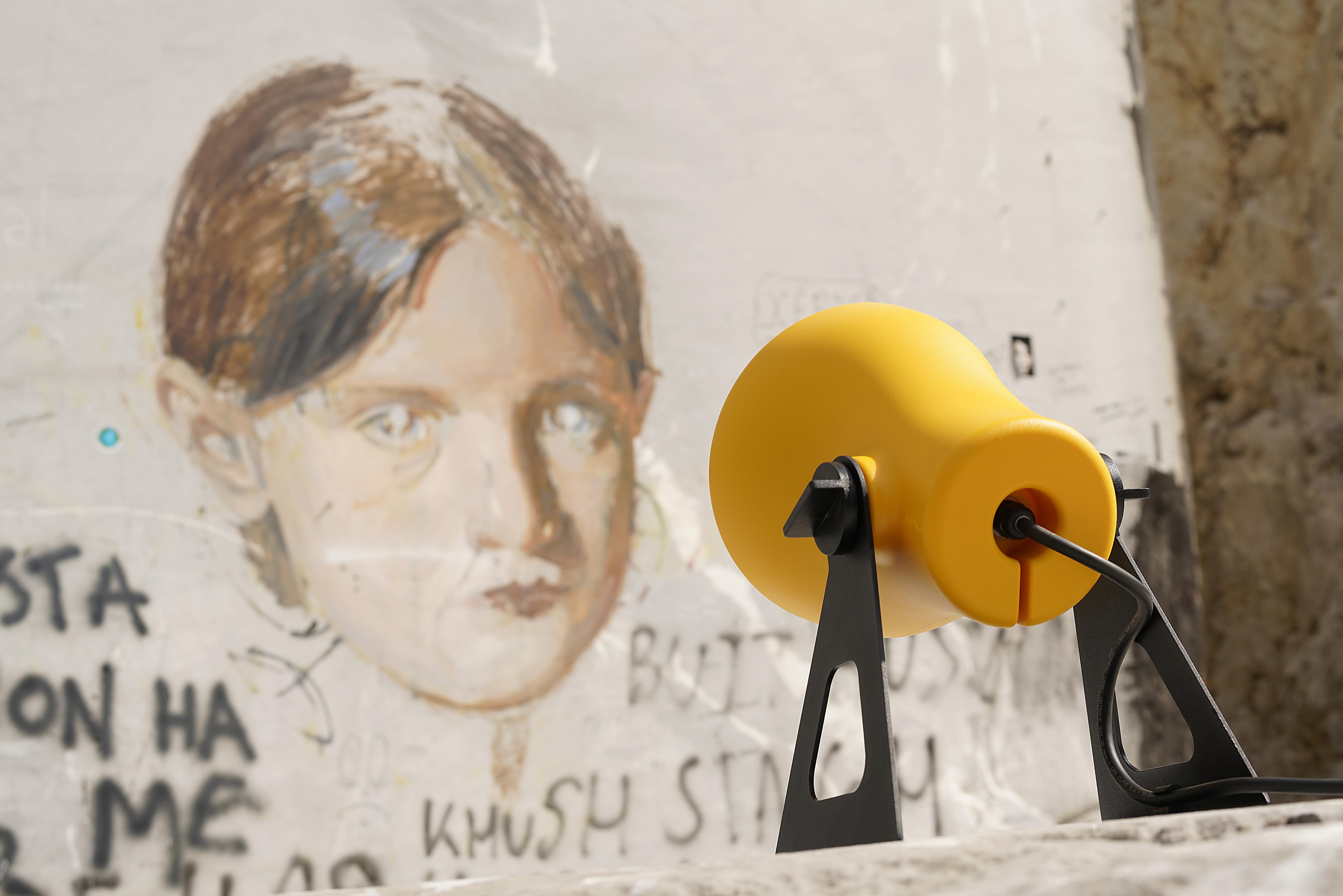 FROG Yellow Outdoor Floor Lamp