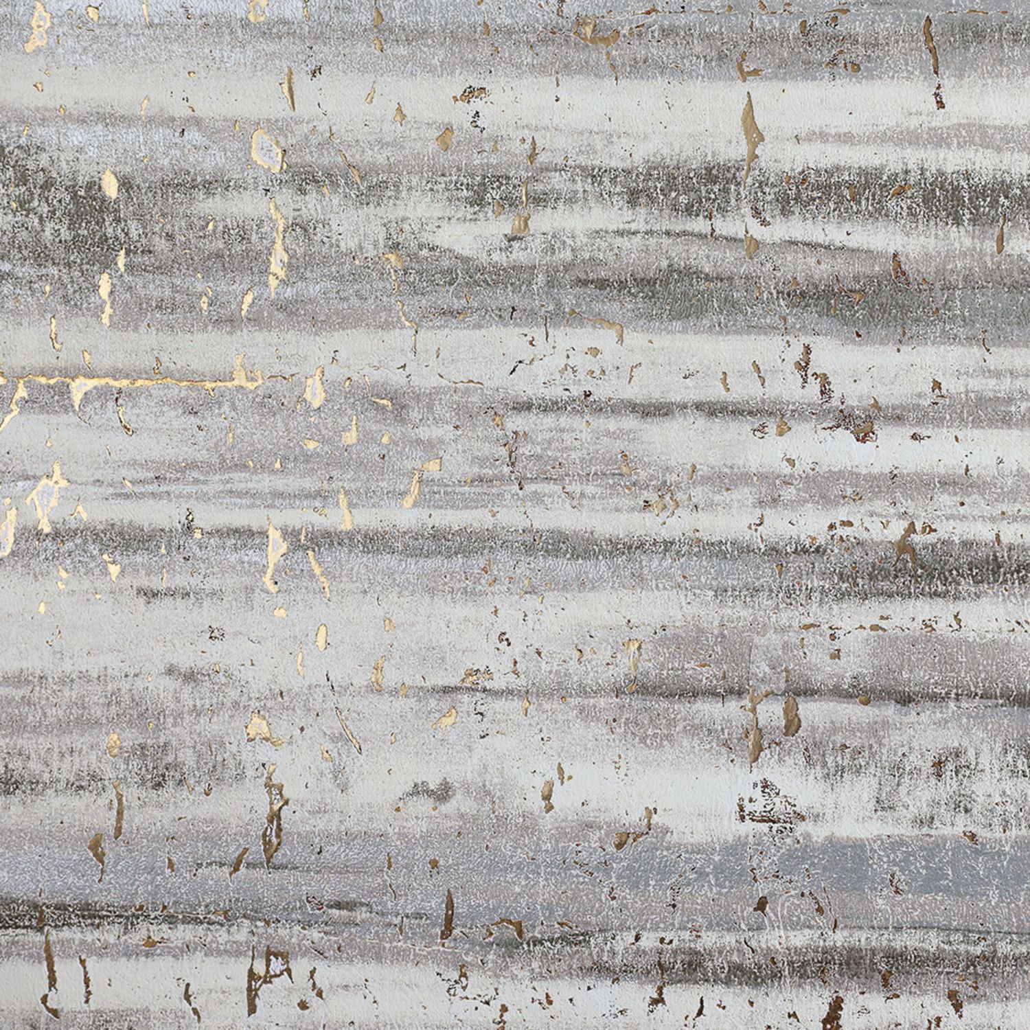 Natural cork structural wallpaper with metallic finish LIEGE - WHITE AND GOLD white-gray with gold