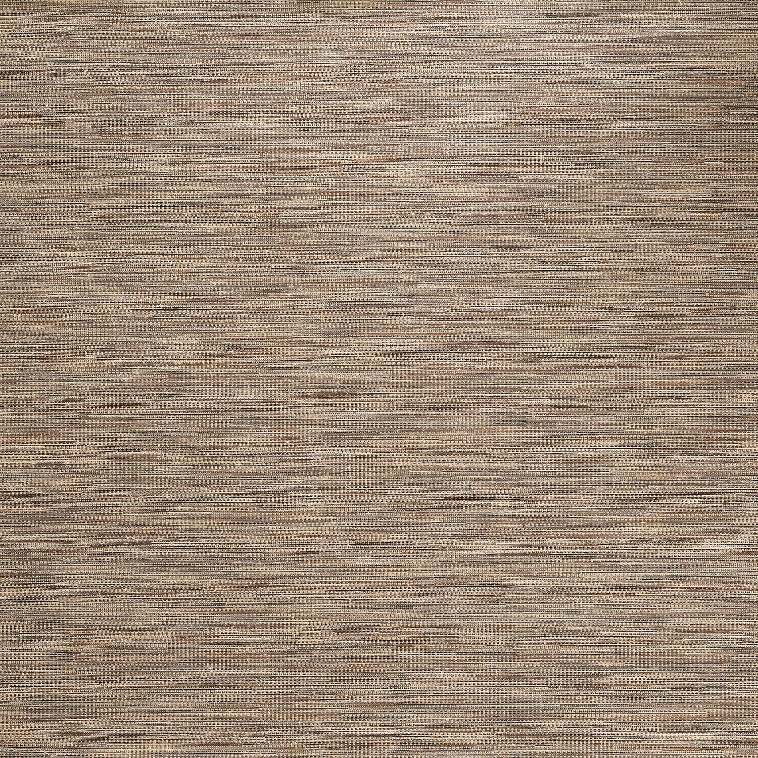 Textile wallpaper with a structural canvas look VAGAR - NOIR/TOBACCO brown