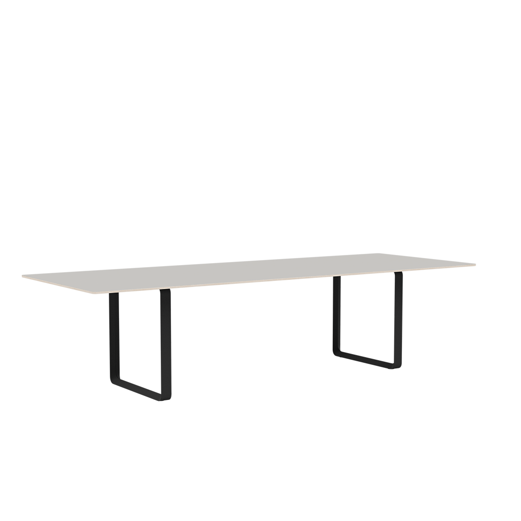 Gray 70/70 Table with Black Base