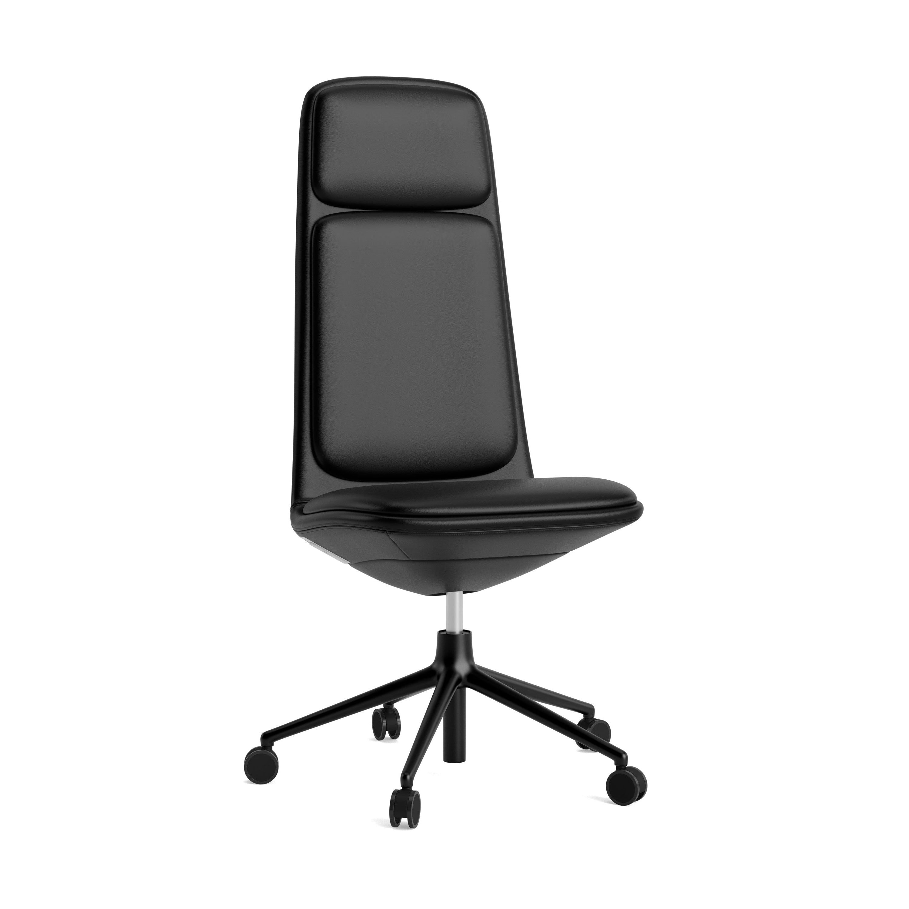 Bieten Sie High 5W Polster Office Chair mit einer schwarzen Basis an