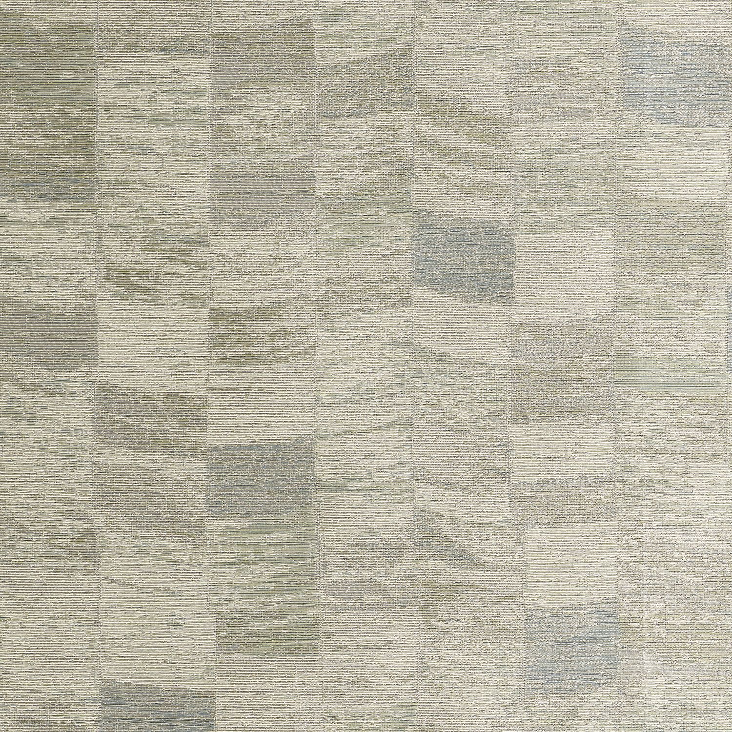 Textile wallpaper with a geometric pattern PUEBLOS - ACIER gray
