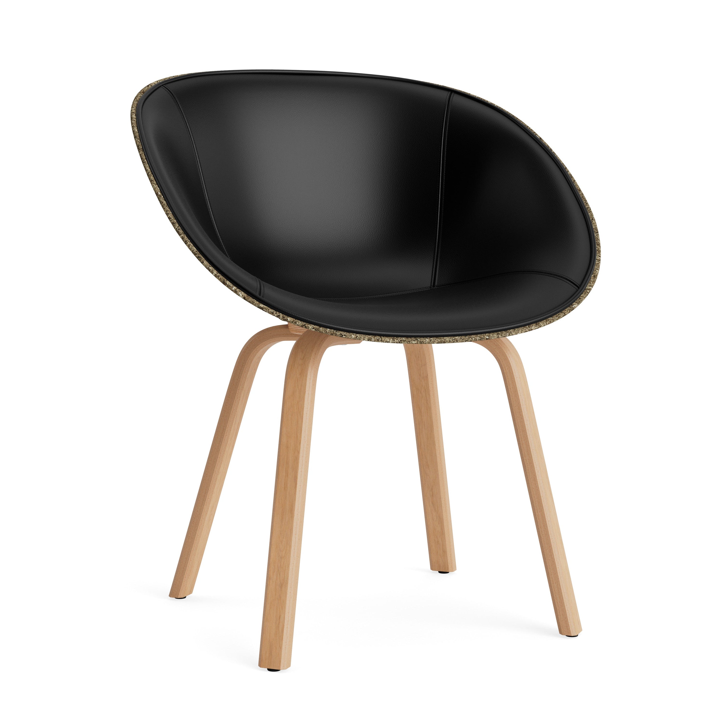 Upholstered chair Armchair Green Mat with beech plywood