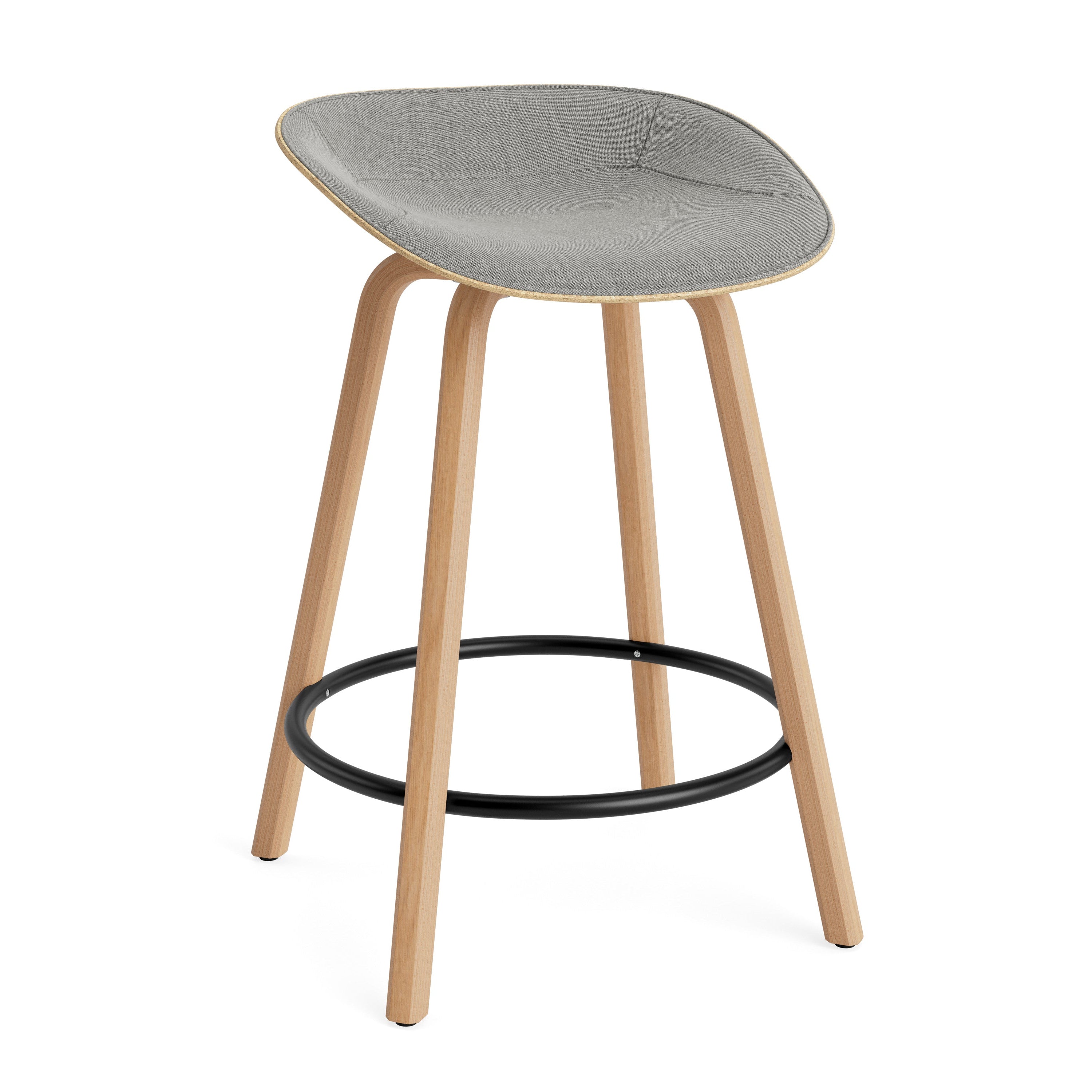 Polsterer beige Matrix -Stuhl mit einer Buchenbasis