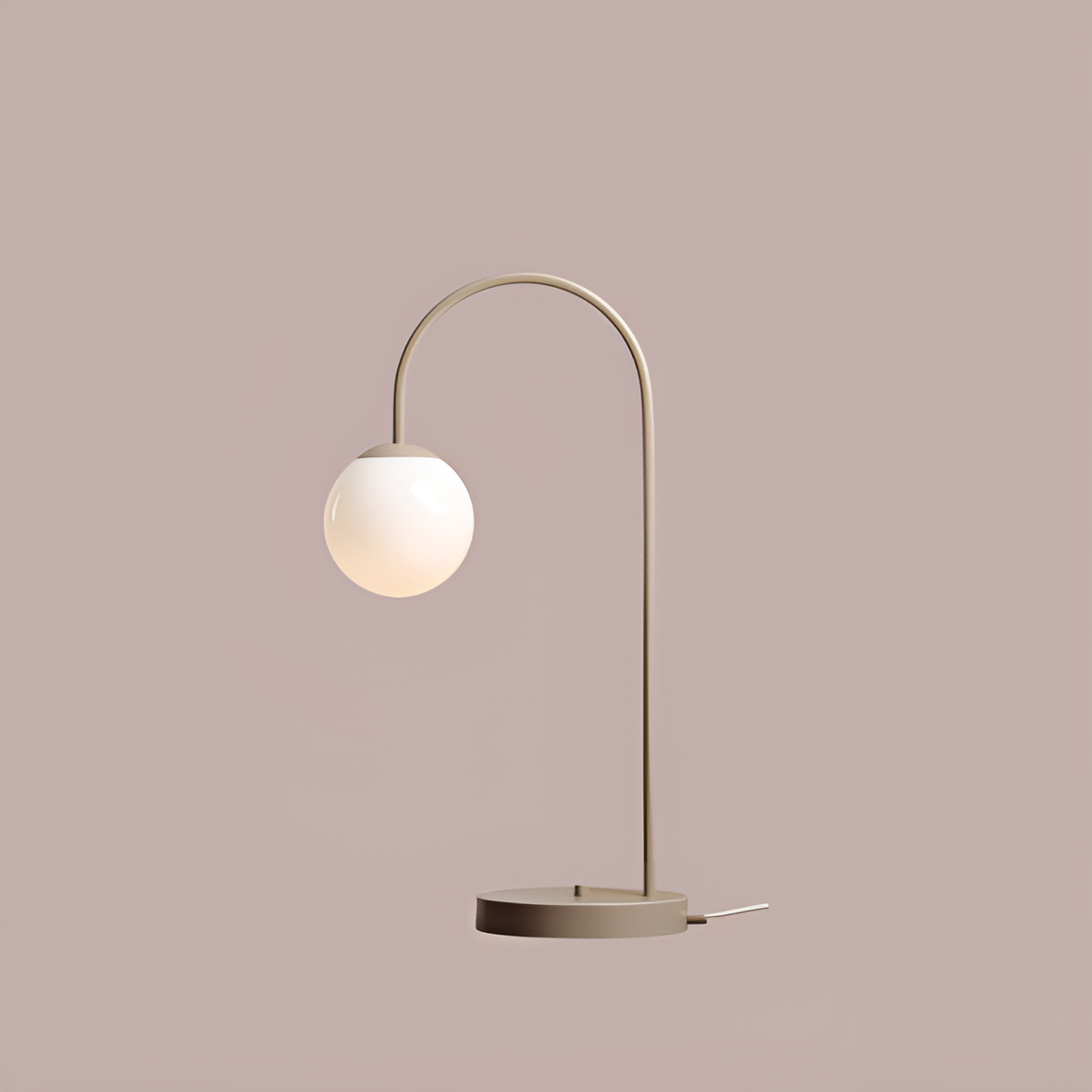 Una beige table lamp