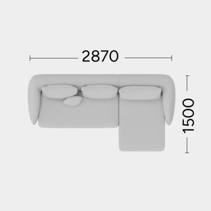RECHTEN -SANDE -SANDEL -Ecke Nani Polstered