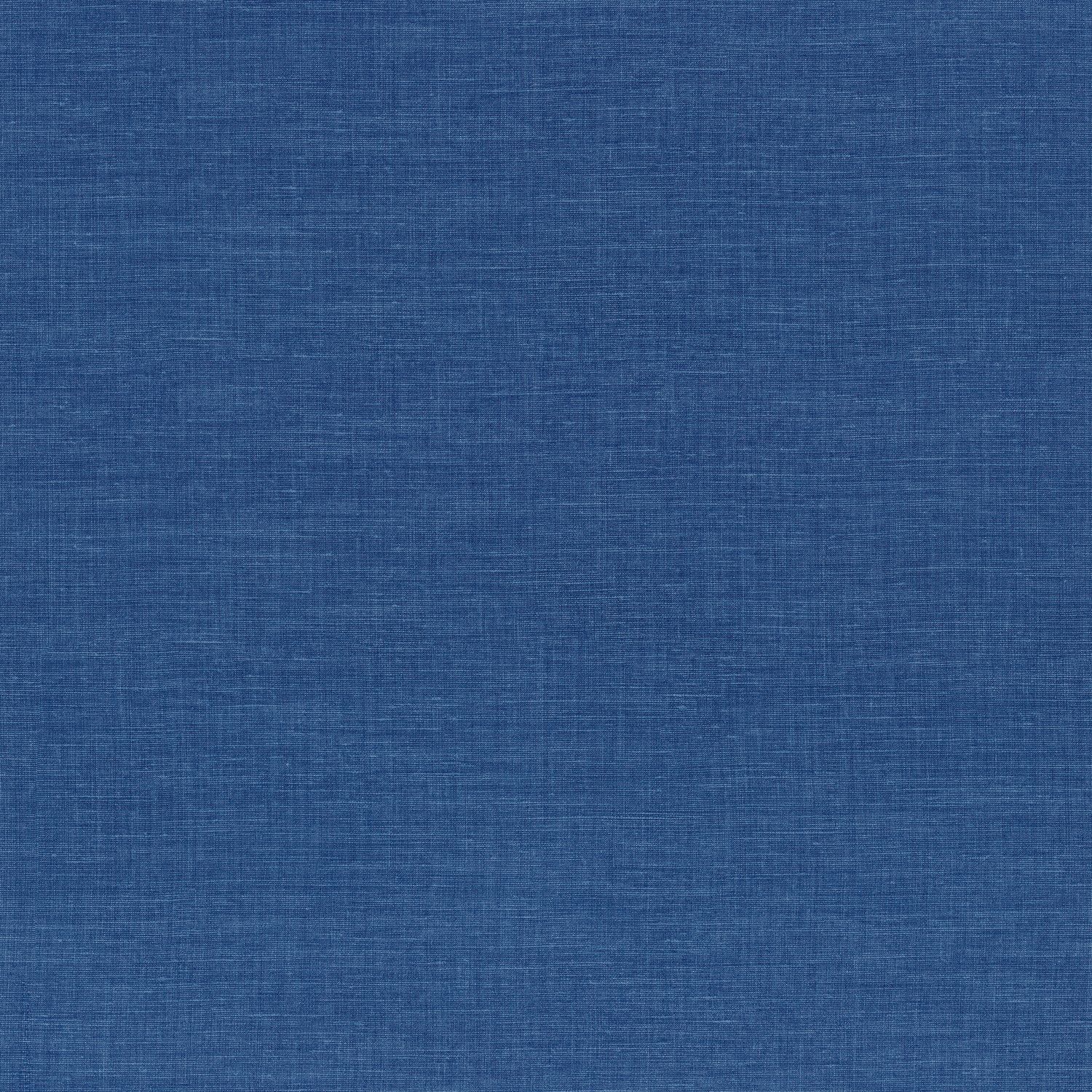 Structural wallpaper resembling linen canvas SHINOK - BLEU ROI blue
