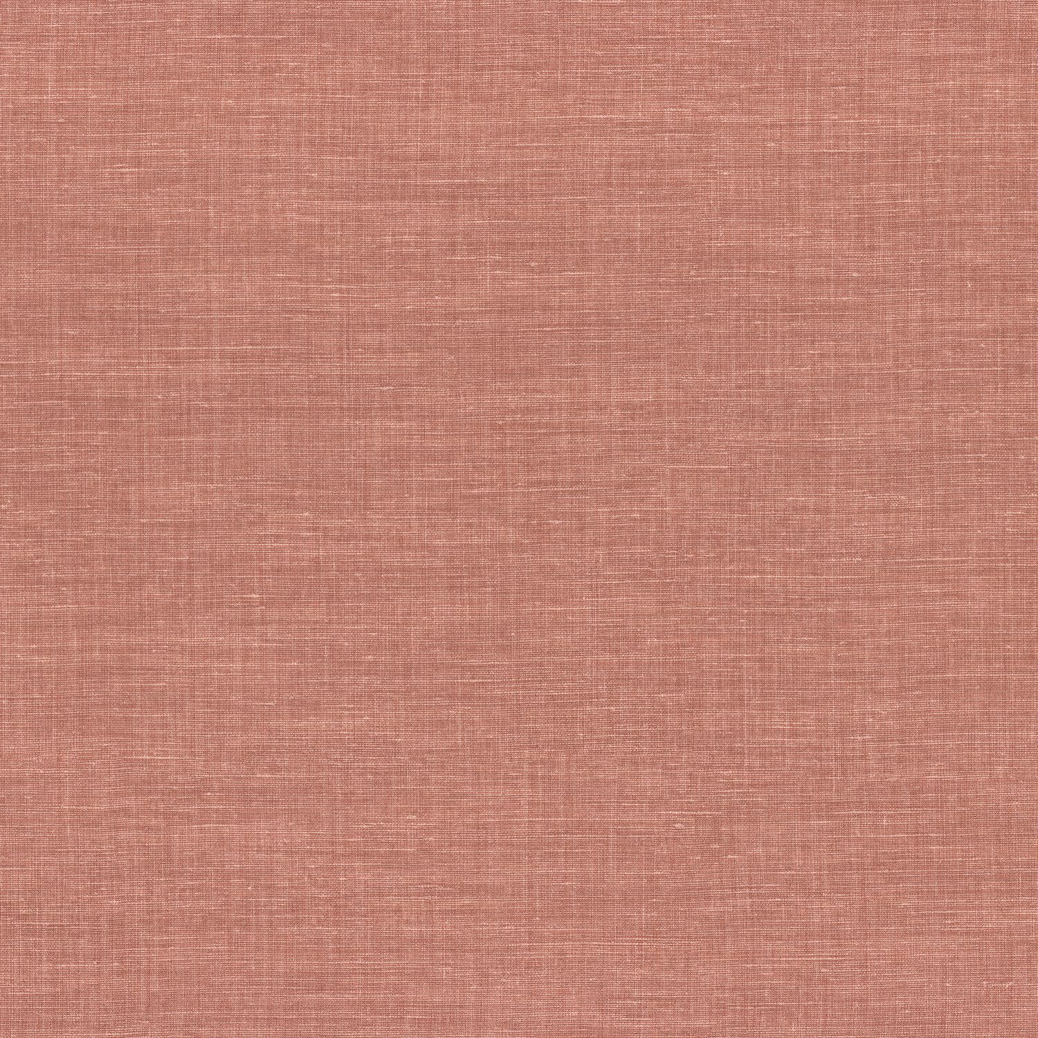 Structural wallpaper resembling linen canvas SHINOK - BOIS DE ROSE dark pink