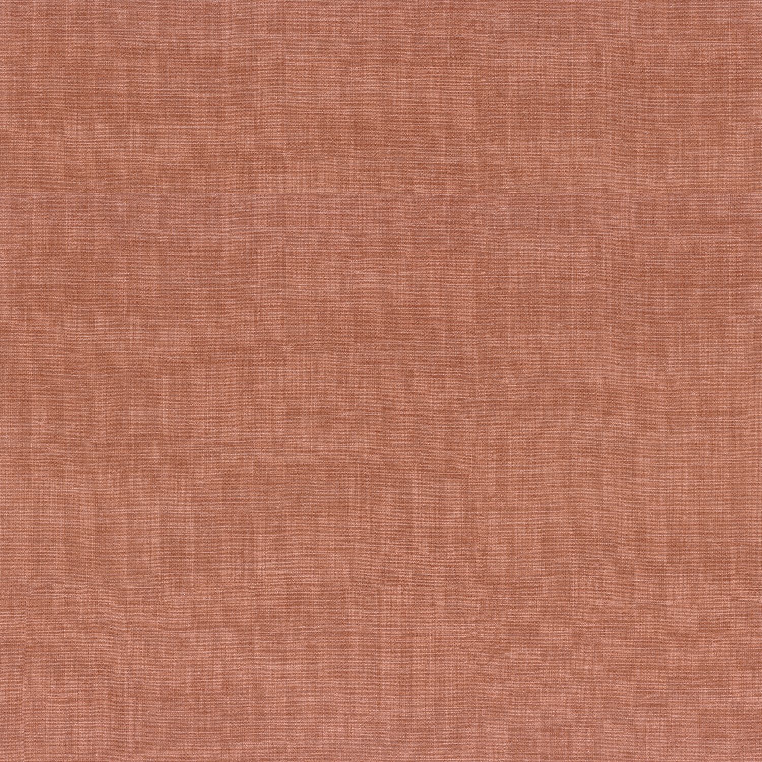 Structural wallpaper imitating linen canvas SHINOK - CORAIL coral