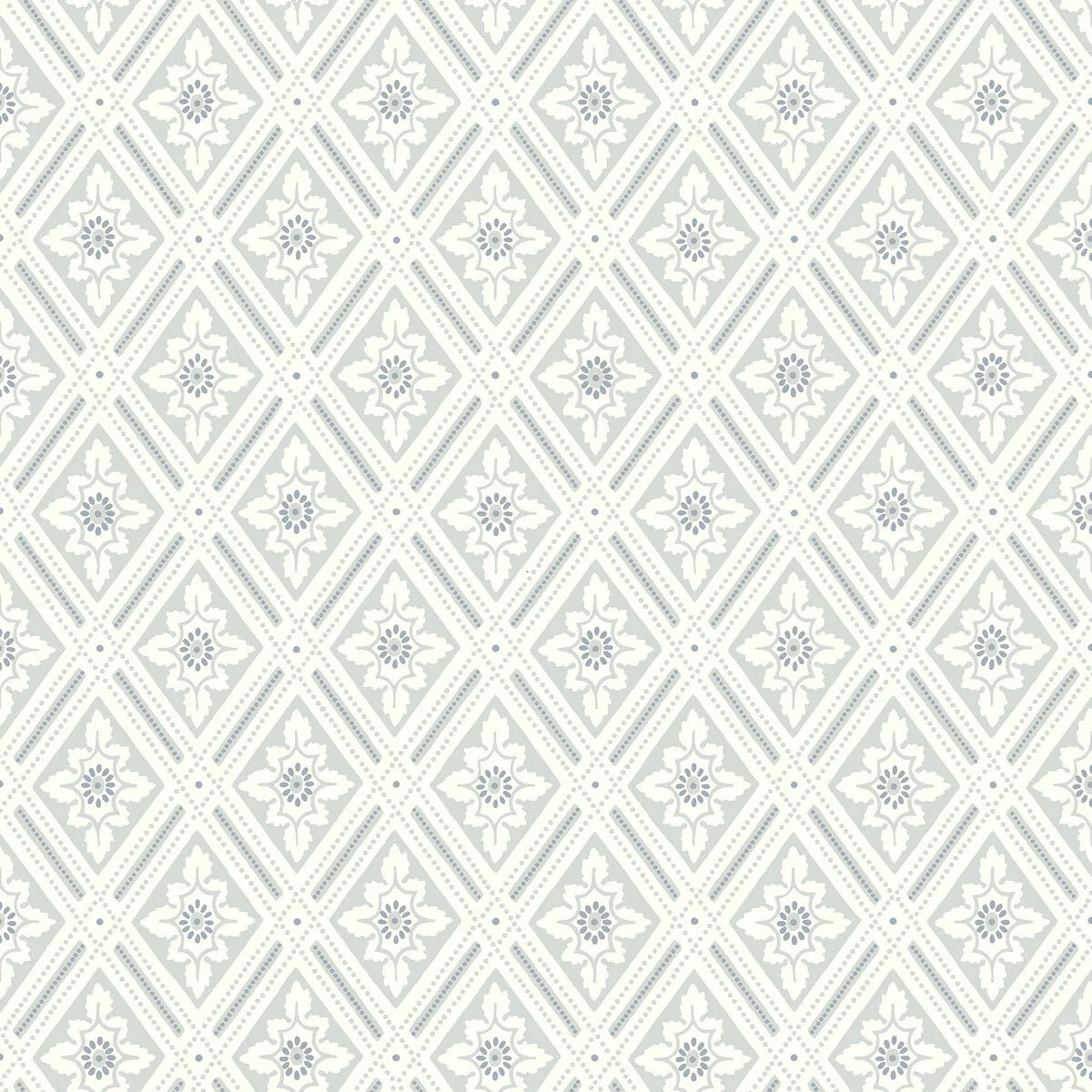 Paper non-woven wallpaper with geometric pattern ESTER beige with gray