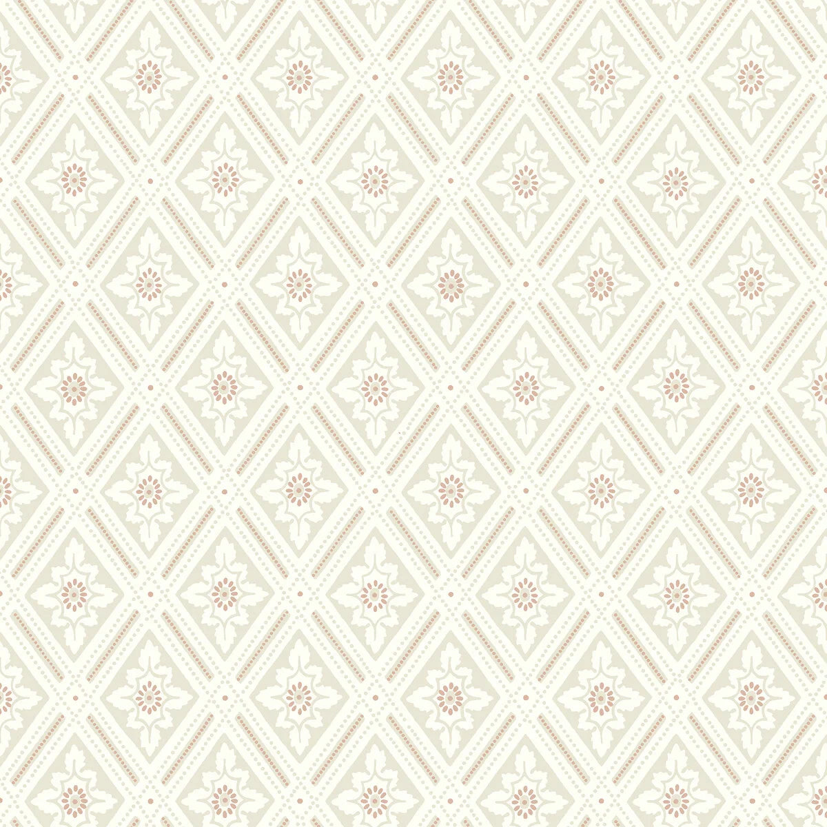 Non-woven paper wallpaper with geometric pattern ESTER beige with gold