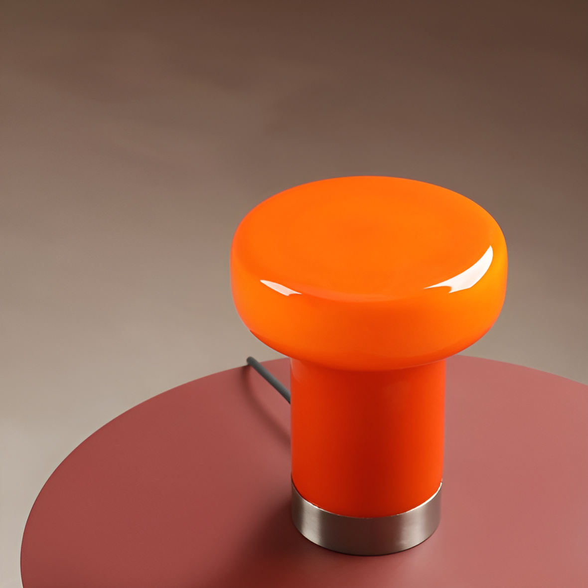 Bonbon orange table lamp