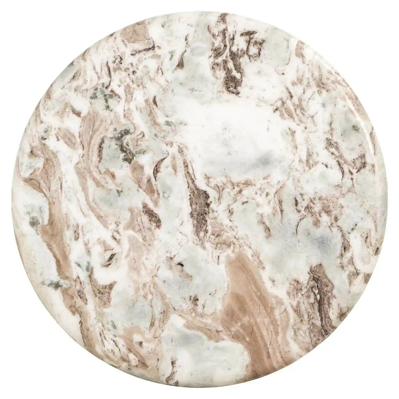 Beistelltisch CORONEL beige mit Marmorplatte