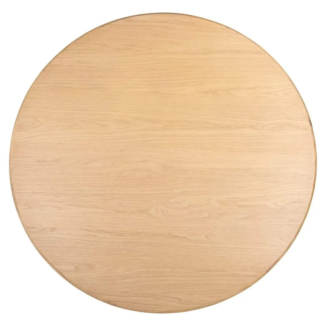 OAKLEY round table oak veneer