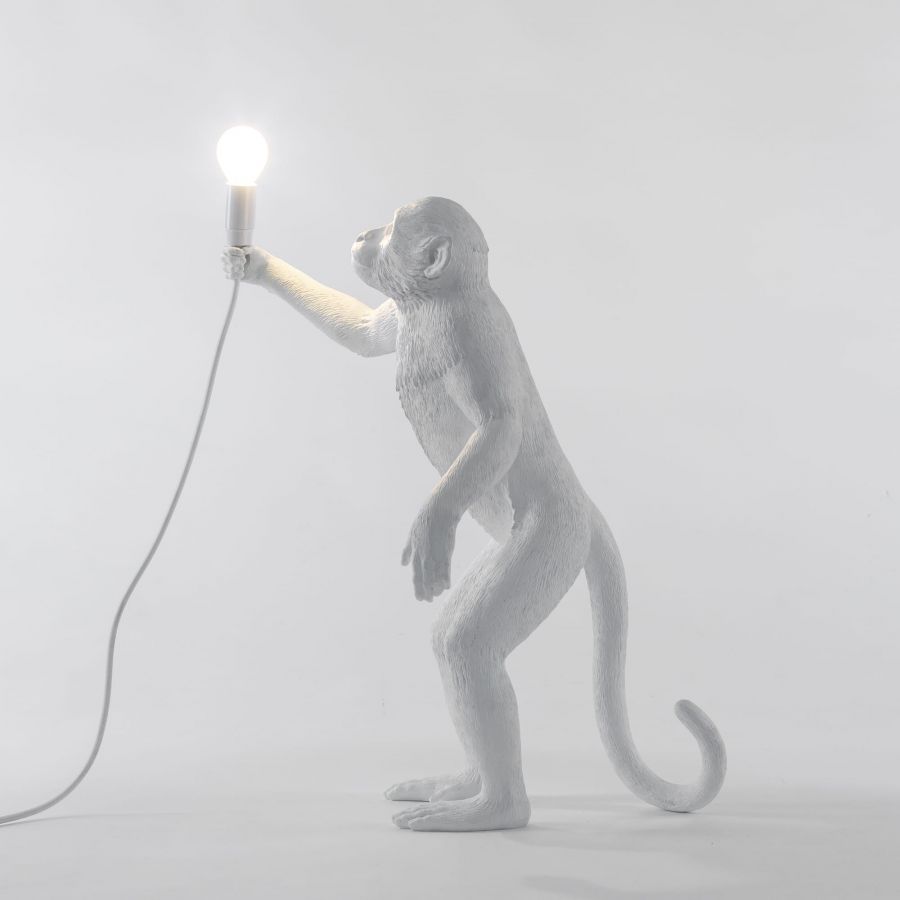 MONKEY STANDING Tischleuchte weiß