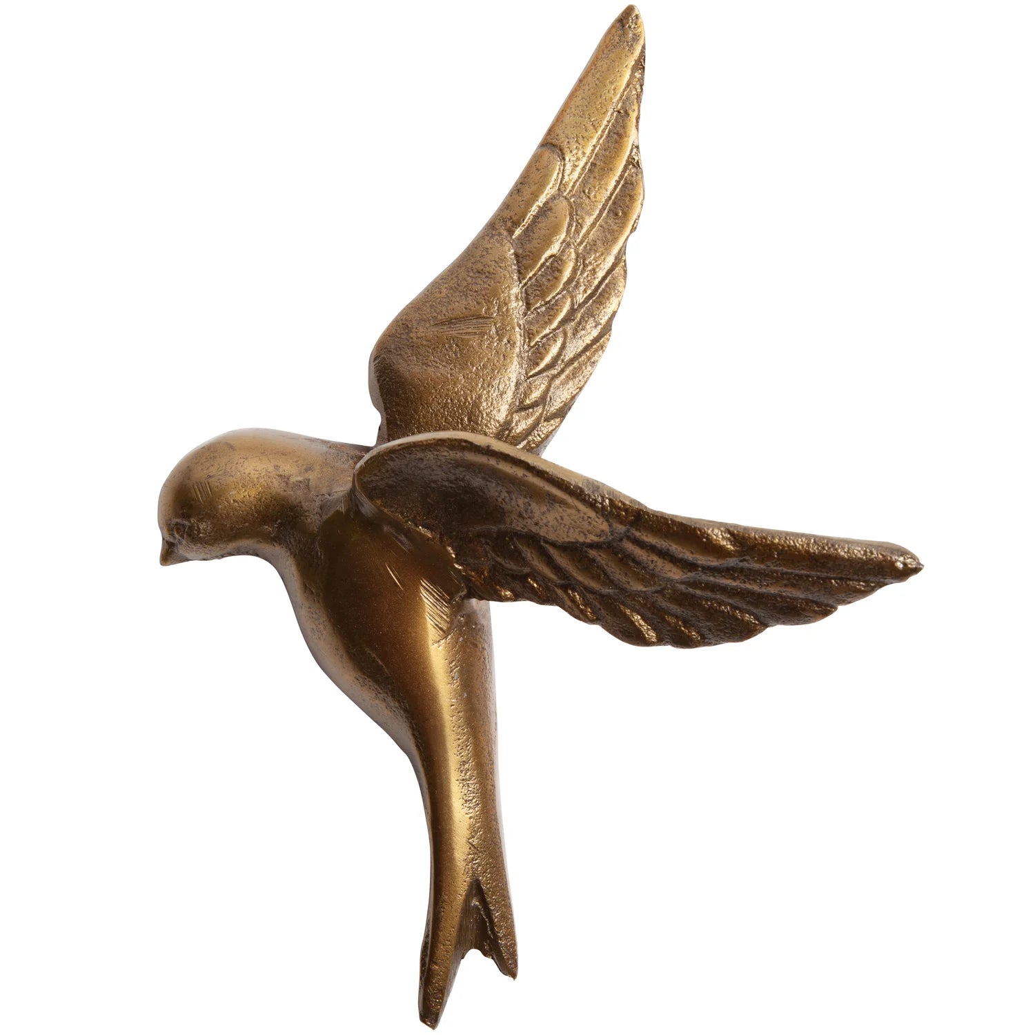 Wanddekoration AVALER TOO BIRDS antikes Messing