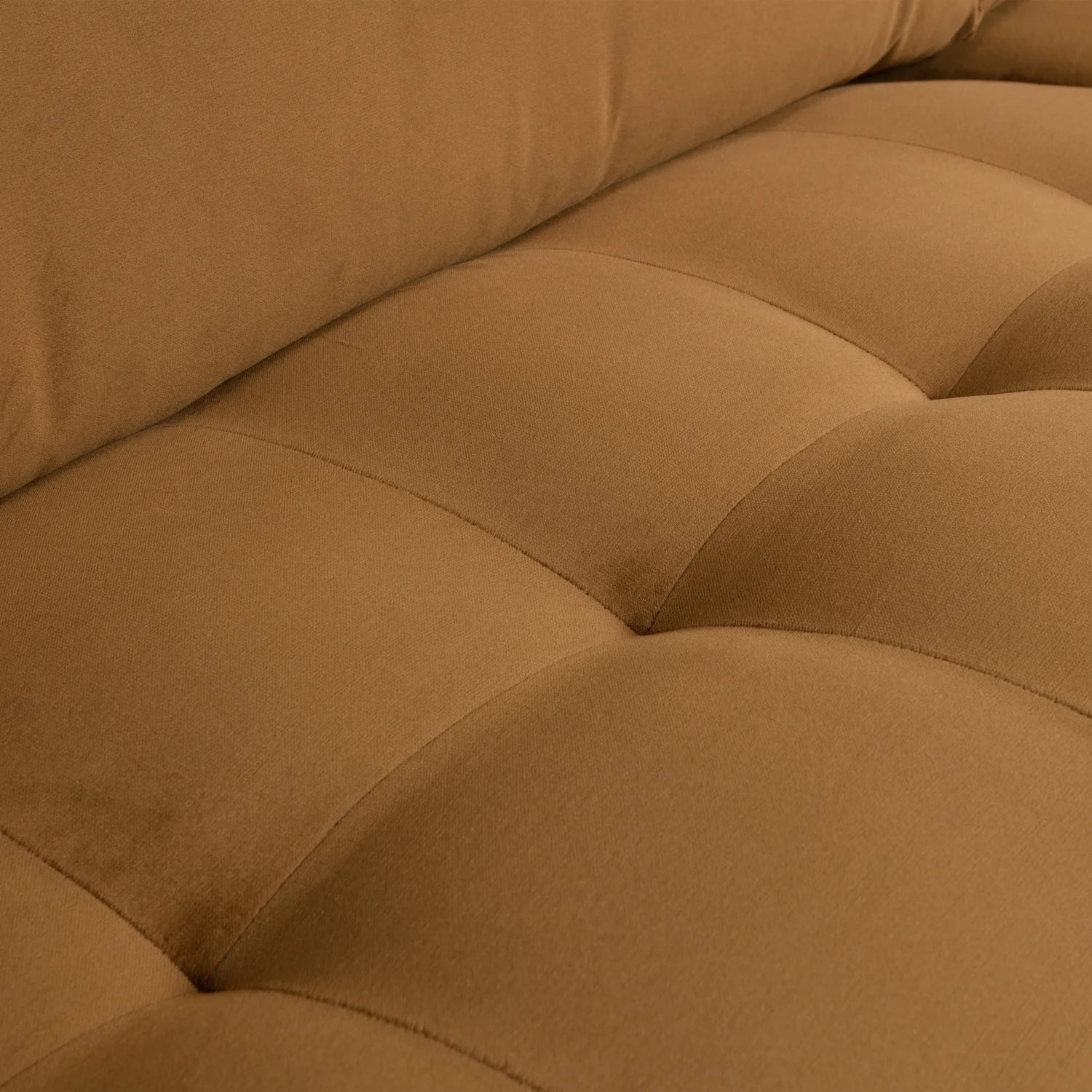 Velvet armchair rodeo classic honey