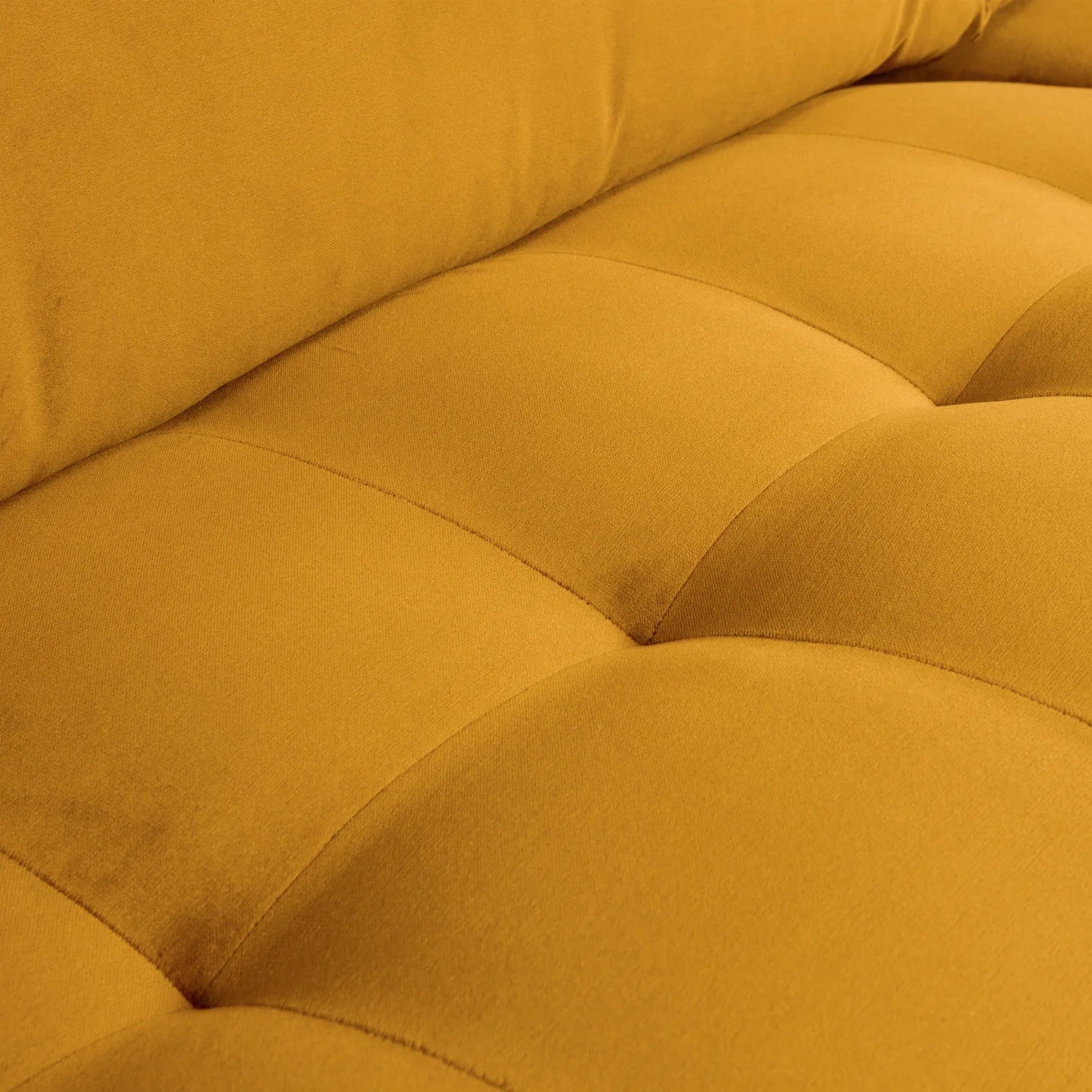 Rodeo Classic mustard velvet sofa