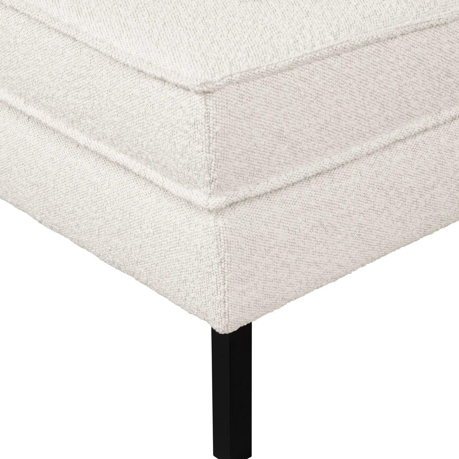 Links -Hand -Ecke Rodeo Cream Bouclé