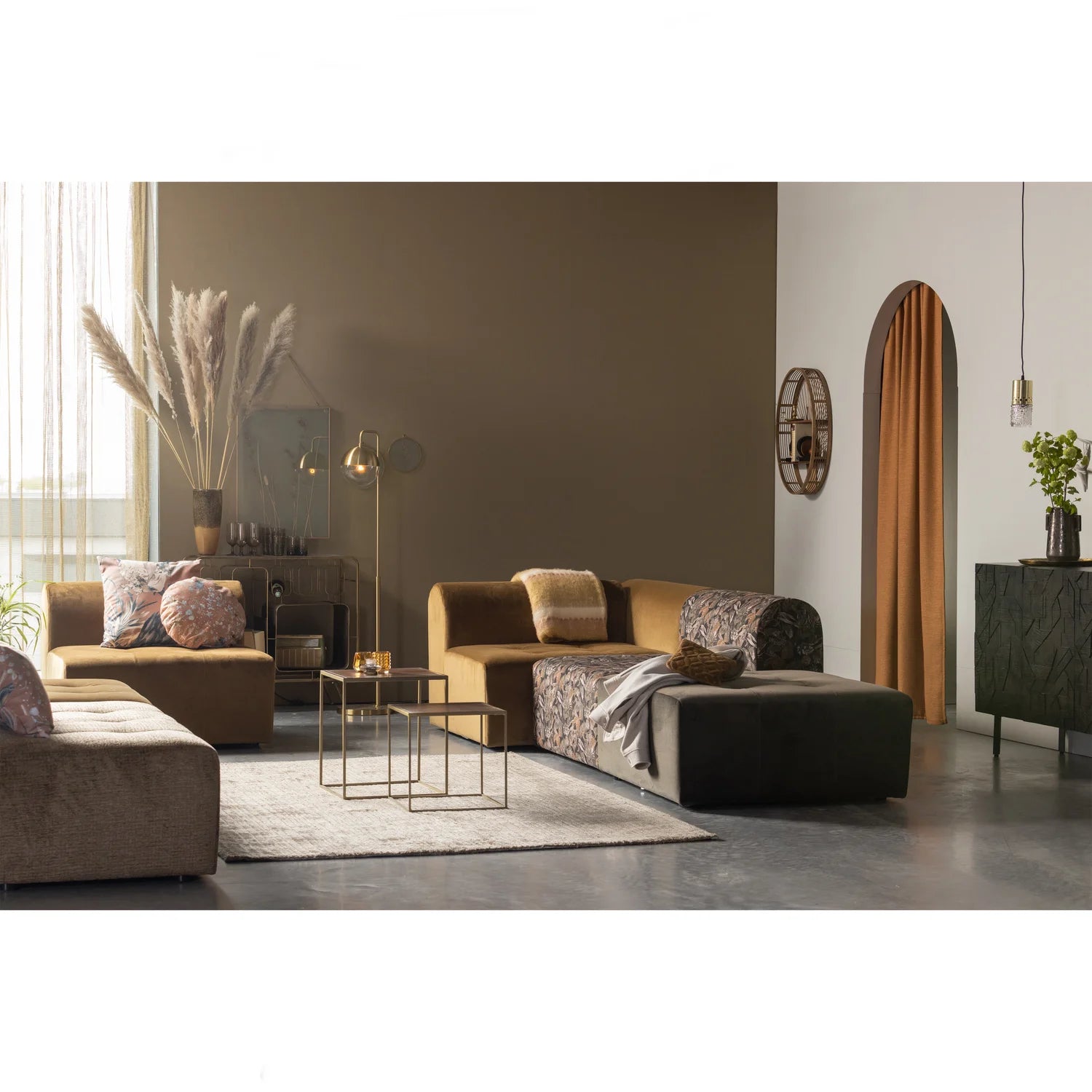 Count chest of drawers black mango wood