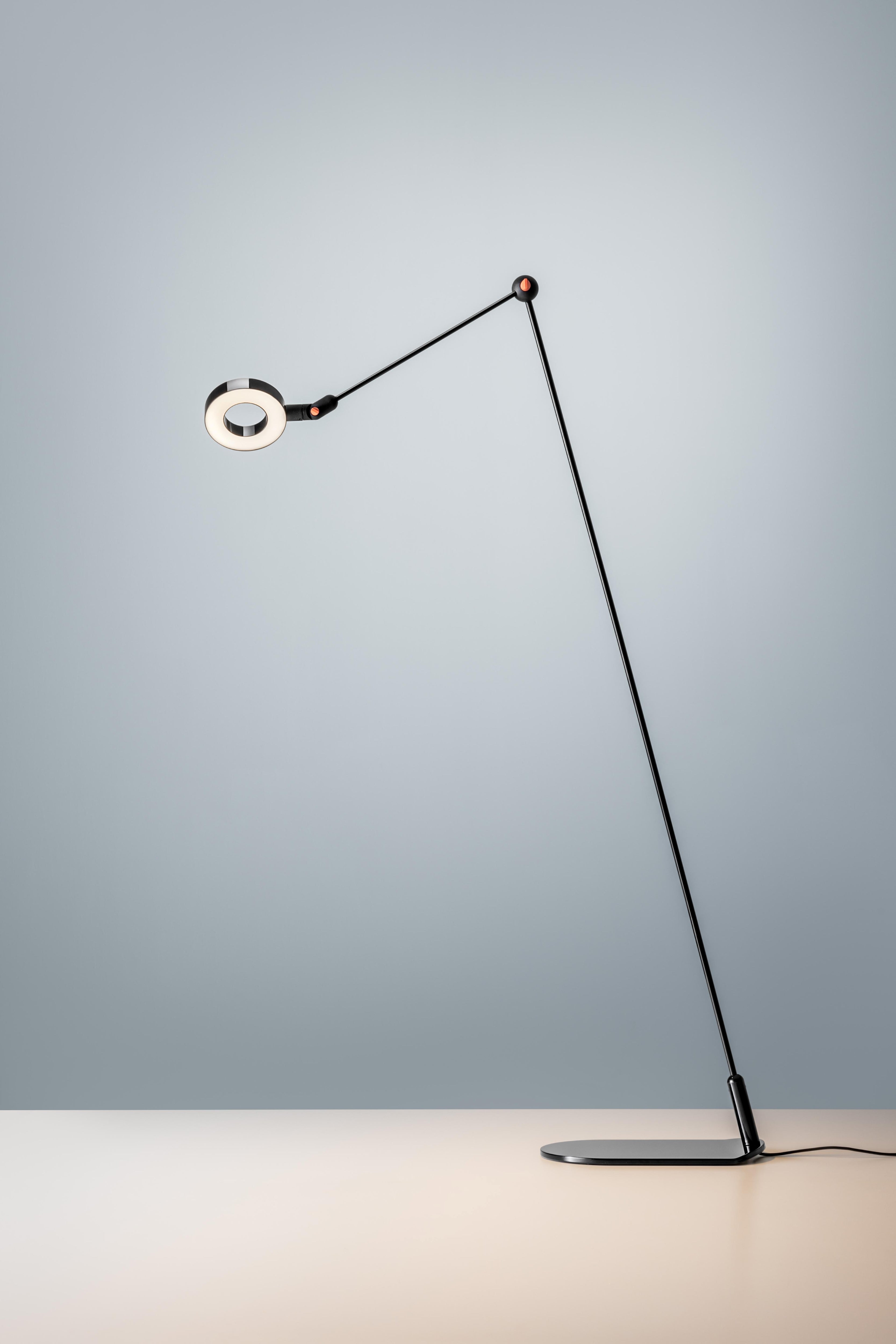 Lampa podłogowa L'AMICA zielony z czarnym i niebieskim