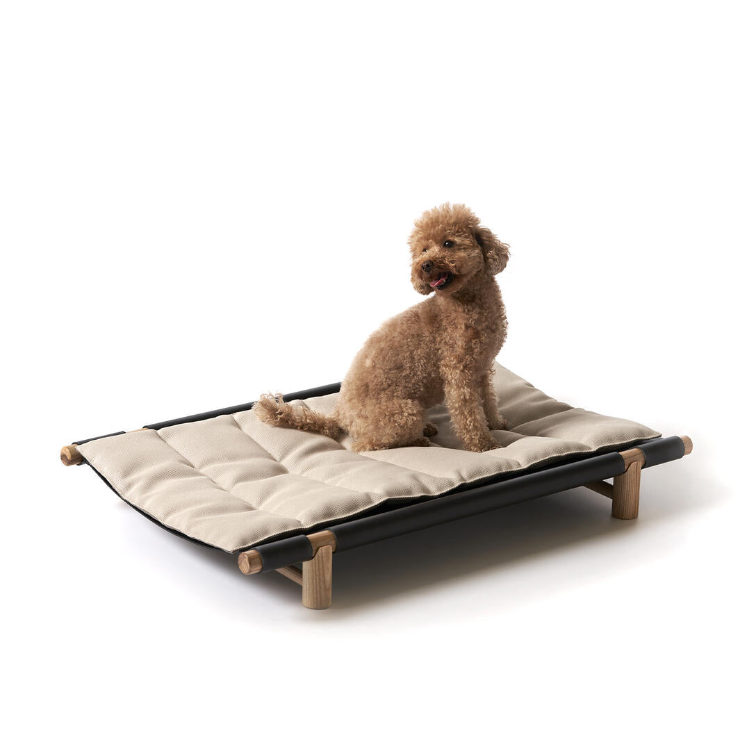 Hundebett BERBERÉ schwarze Leder