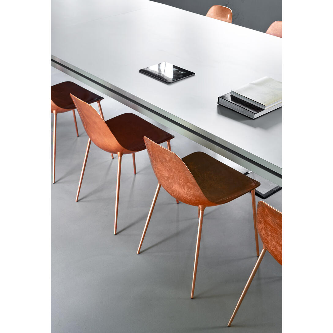 Stuhl MAMMAMIA poliertes Aluminium