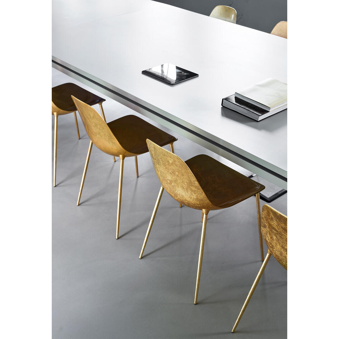 Stuhl MAMMAMIA poliertes Aluminium