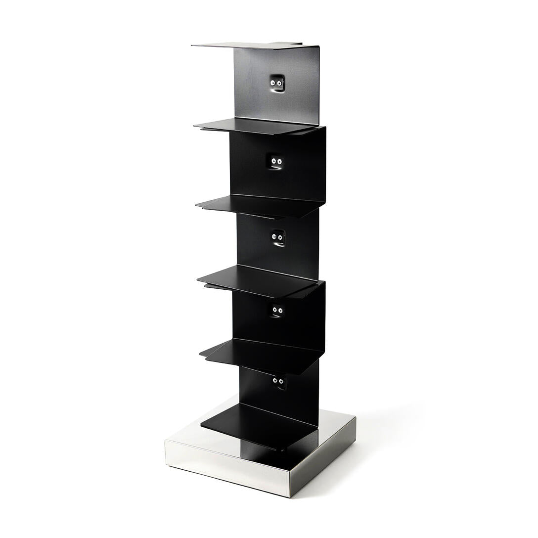 Regale PTOLOMEO ORIGINAL schwarz mit Stahlbasis