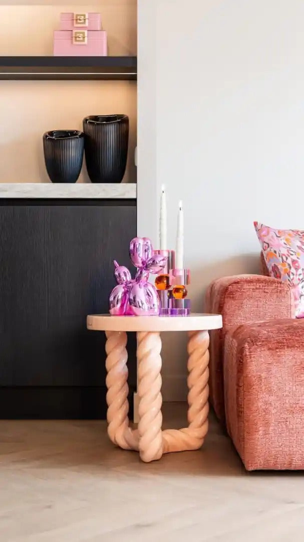 ROSLY side table pink