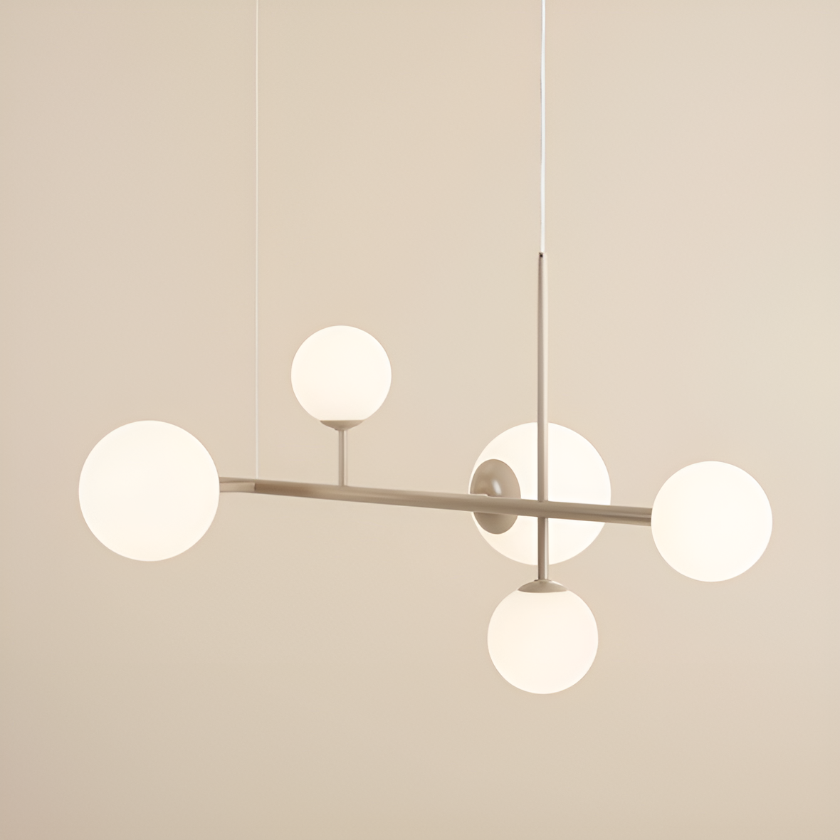 Hanging lamp Dione Hexa Beige